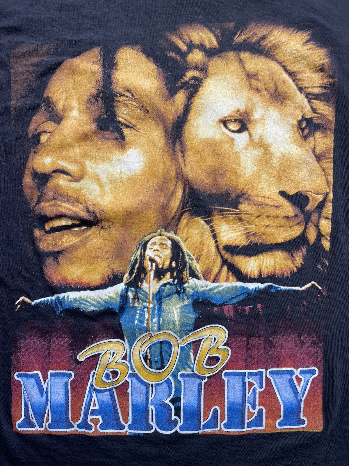 Vintage Bob Marley Rap Tee Size US M / EU 48-50 / 2 - 2 Thumbnail