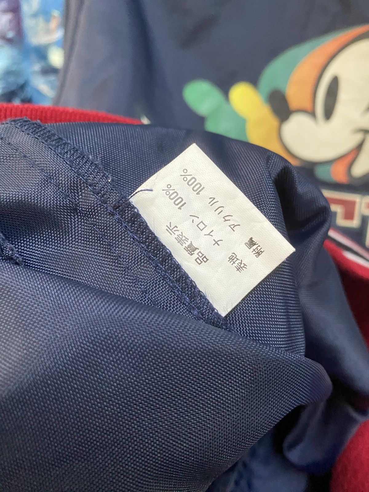 Disney × Mickey Mouse Vintage Tokyo Disneyland Mickey Mouse Varsity Bomber Jacket Size US M / EU 48-50 / 2 - 8 Thumbnail