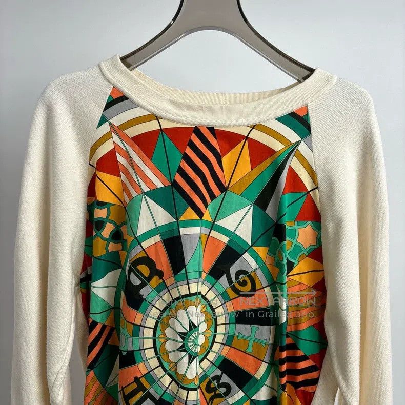 Hermes Hermes Silk Patchwork Sweatshirt Size XS / US 0-2 / IT 36-38 - 6 Thumbnail