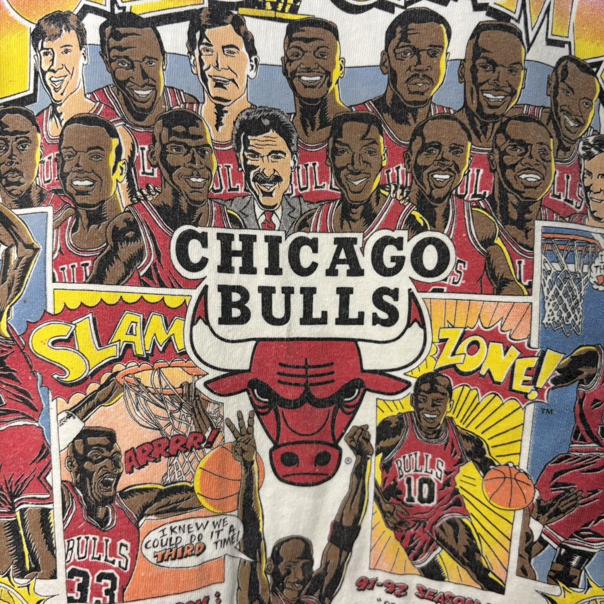 Salem Sportswear Vintage 1990s Salem Chicago Bulls Caricature Shirt Size US M / EU 48-50 / 2 - 3 Thumbnail