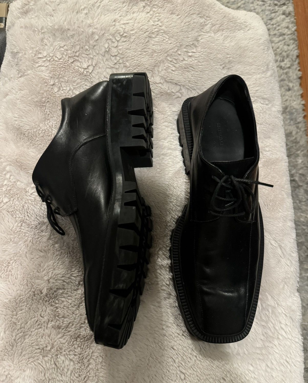 Balenciaga Work Derby Corsaro Calfskin | Grailed display picture 1