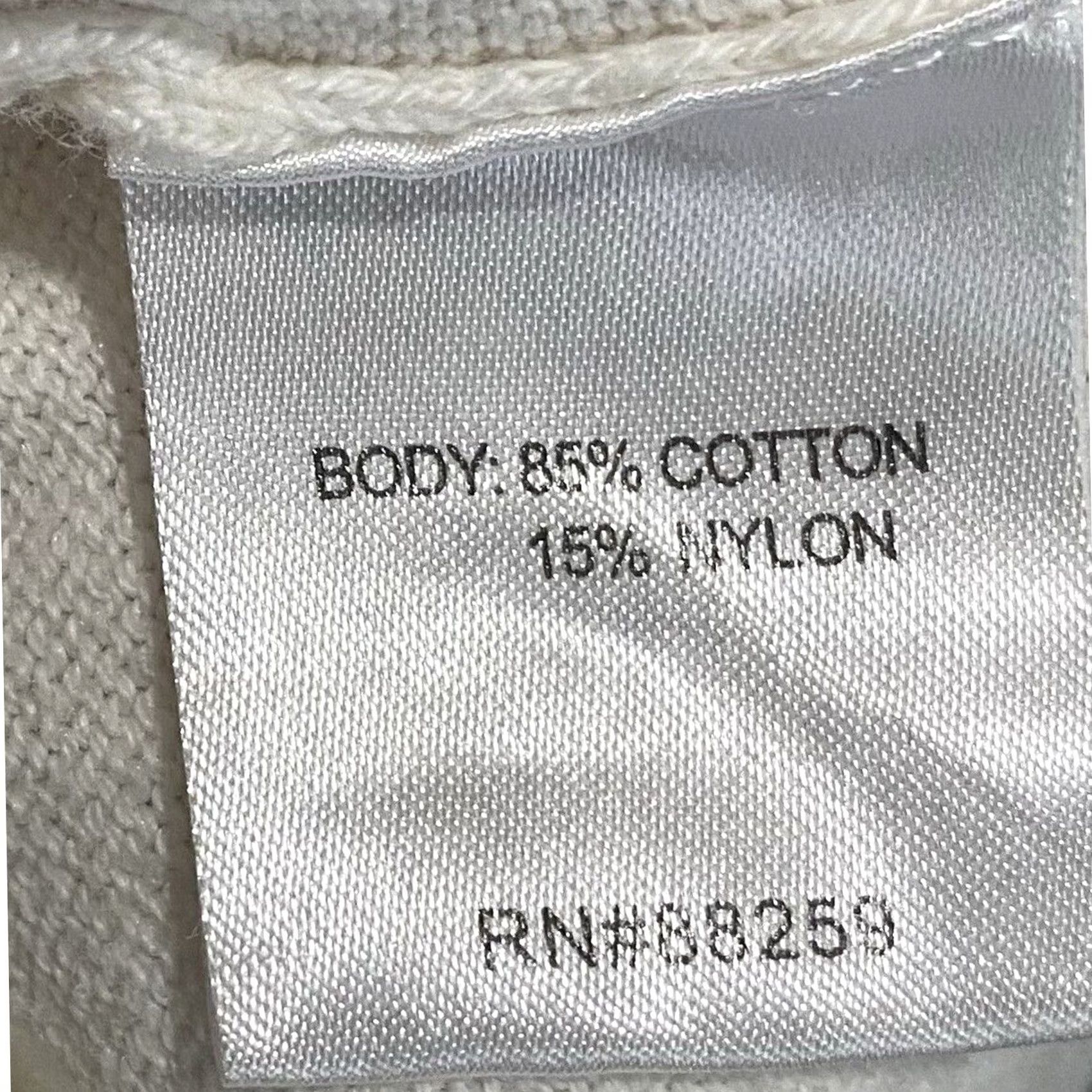 Vintage Fresh Produce Ivory Sweater Cotton Blend Boxy Lightweight High Low XS/S Women’s Crew Neck Pullover Knit Solid All Seasons Ladies Womens Size XS / US 0-2 / IT 36-38 - 7 Thumbnail