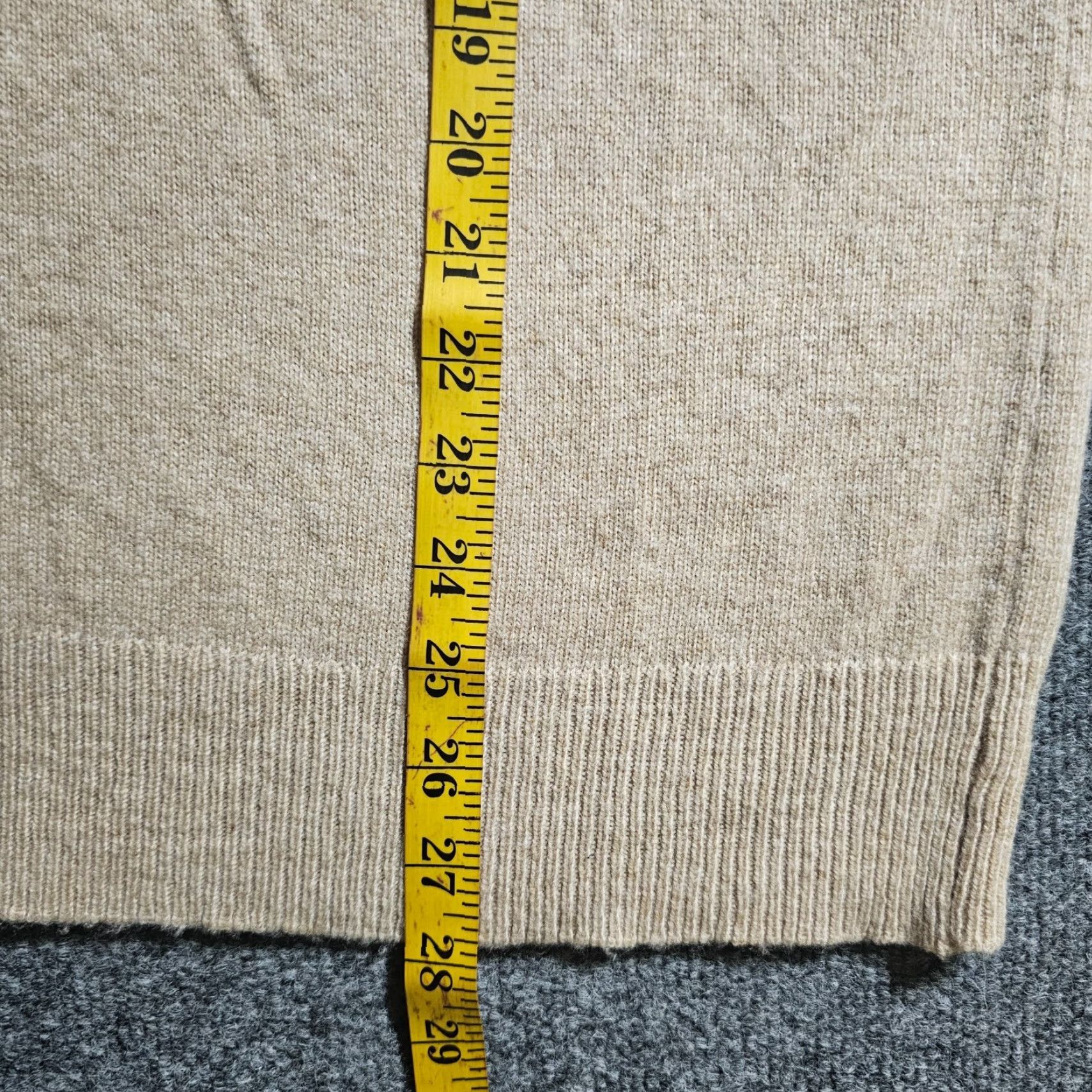 J.Crew J.CREW Sweater Mens Large Beige Tan Wool Long Sleeve Shawl Collar Casual Preppy Size US L / EU 52-54 / 3 - 6 Thumbnail