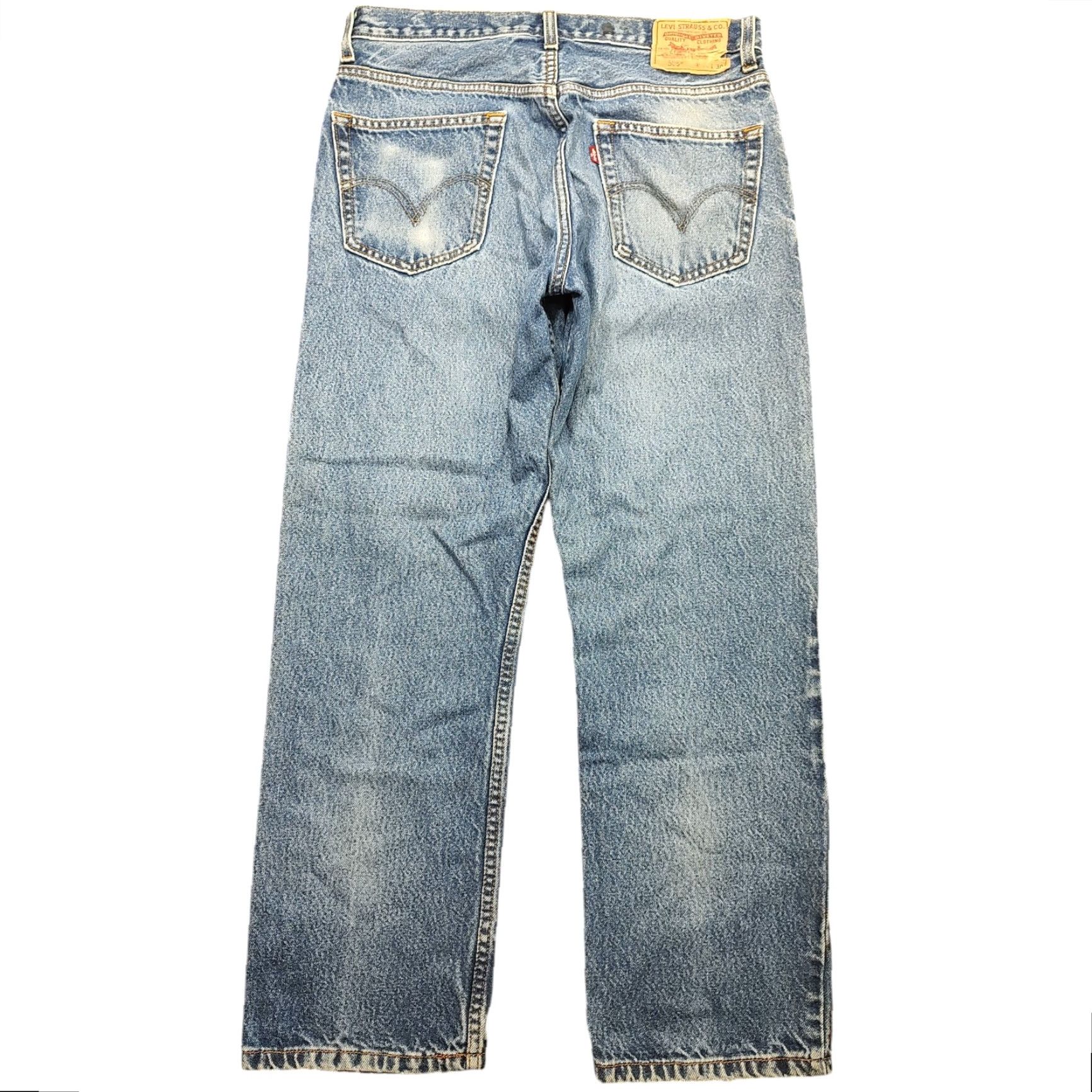 Levi's VINTAGE Levis 505 Jeans Mens 33x30 Blue Straight Denim Western Cowboy Size US 33 - 2 Thumbnail