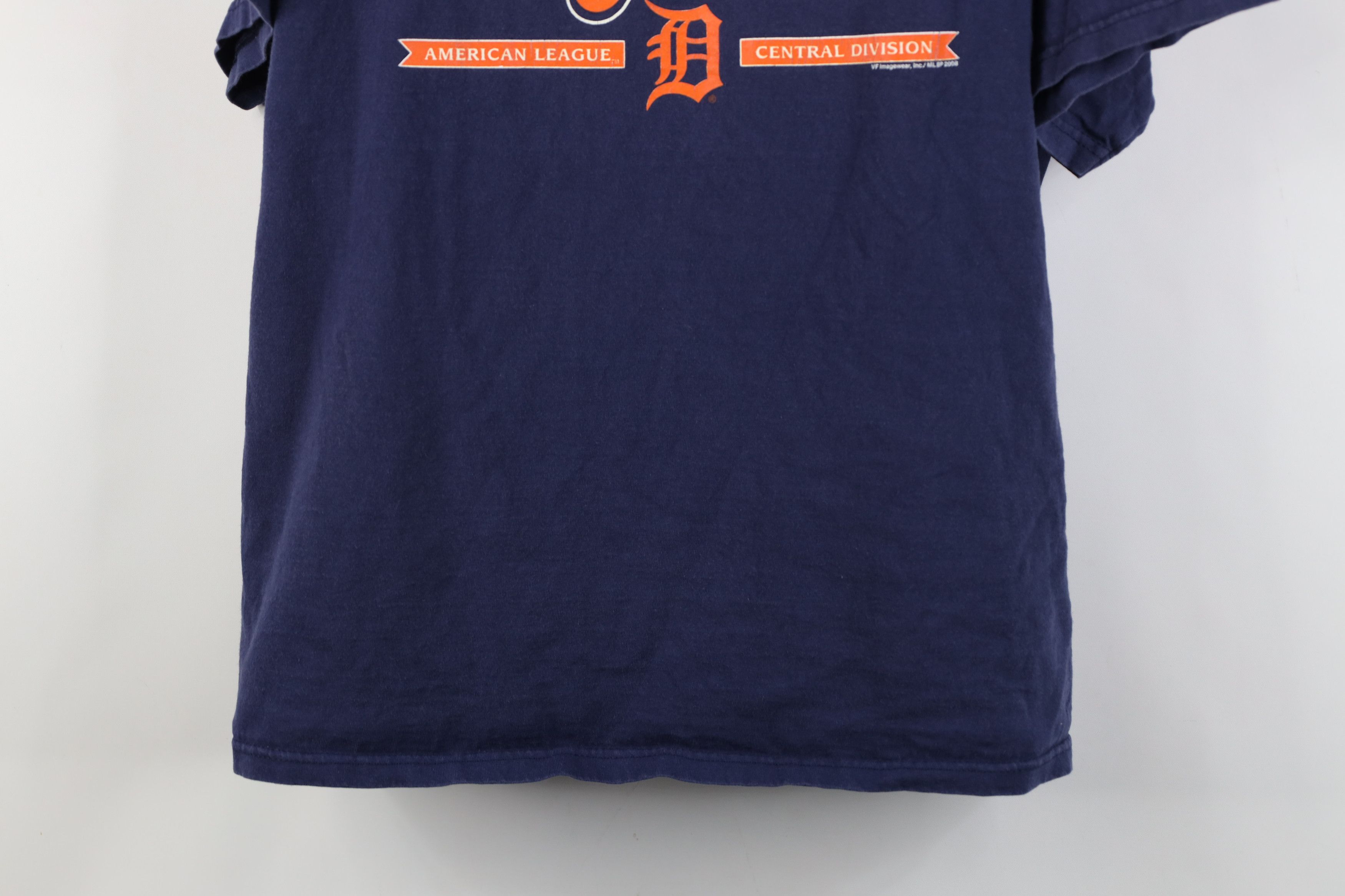 Vintage Vintage Y2K 2008 Detroit Tigers Baseball T-Shirt Blue Cotton Size US XL / EU 56 / 4 - 3 Thumbnail