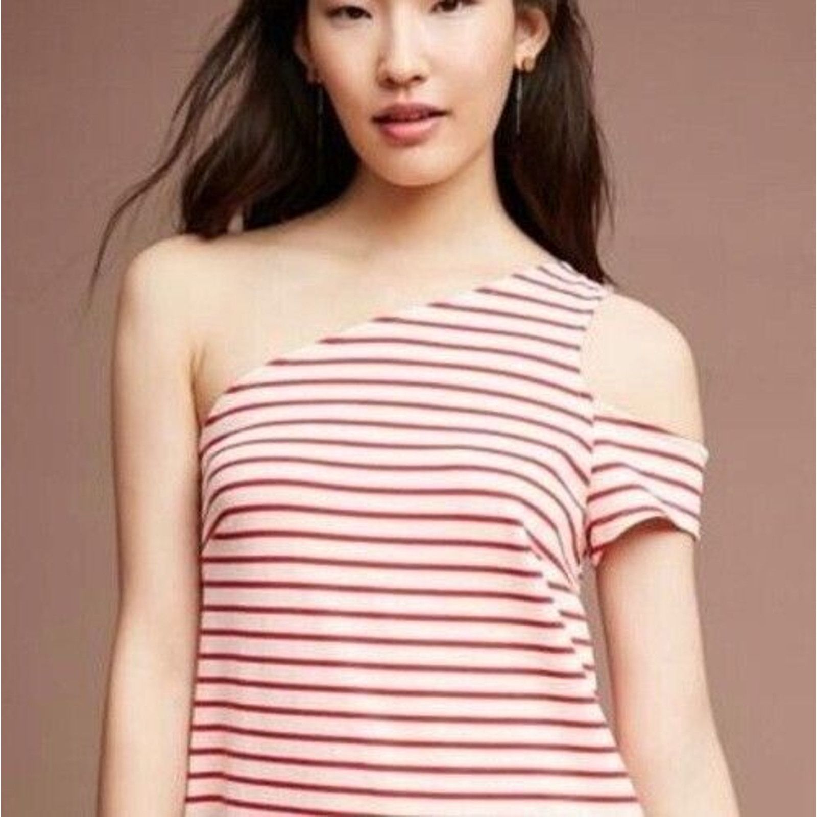 Anthropologie Maeve Anthropologie Striped Casual Midi Dress Small Size S / US 4 / IT 40 - 3 Thumbnail