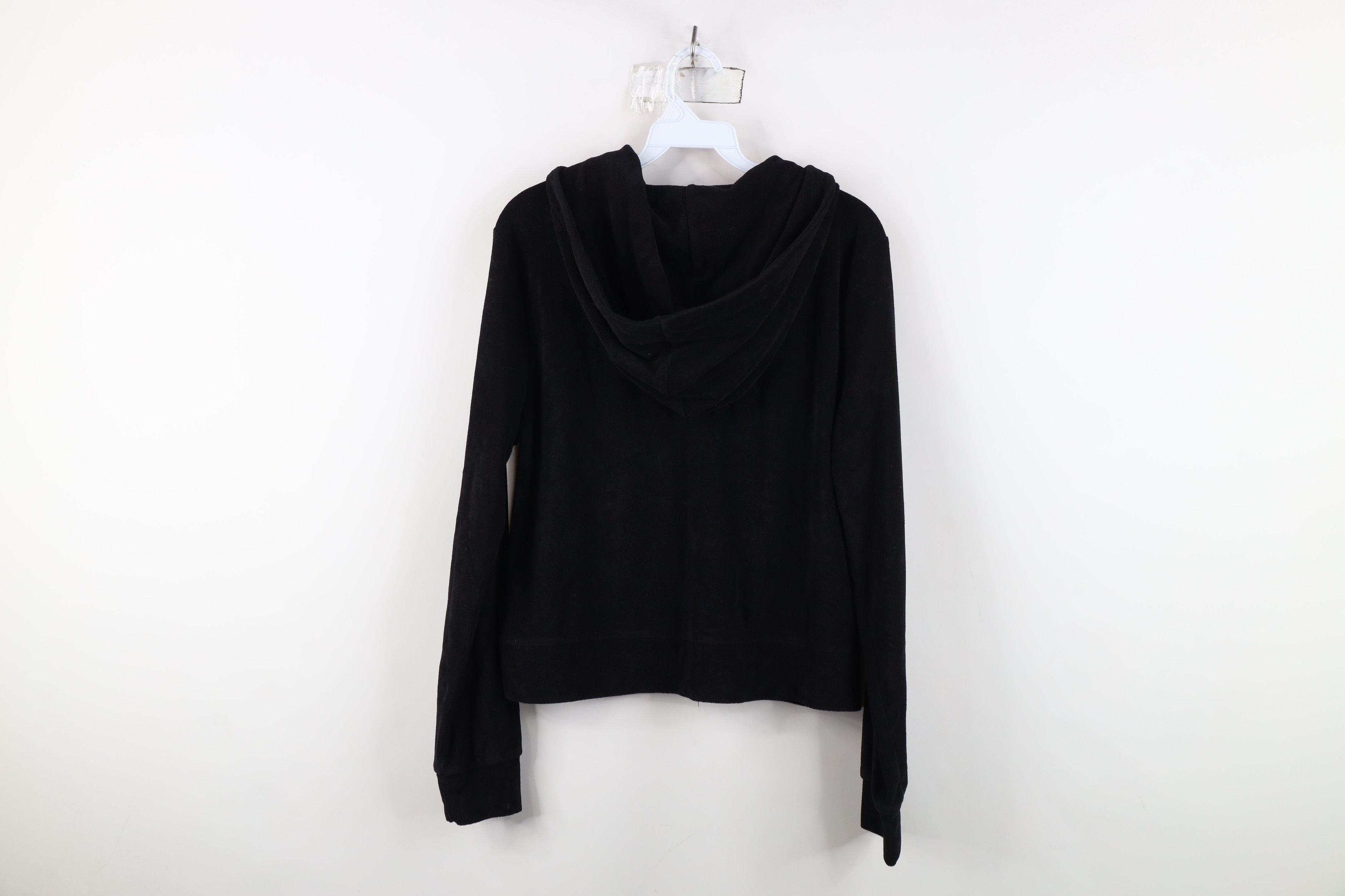 Juicy Couture Vintage Y2K Juicy Couture Babydoll Terry Cloth Hoodie Black Size L / US 10 / IT 46 - 12 Thumbnail