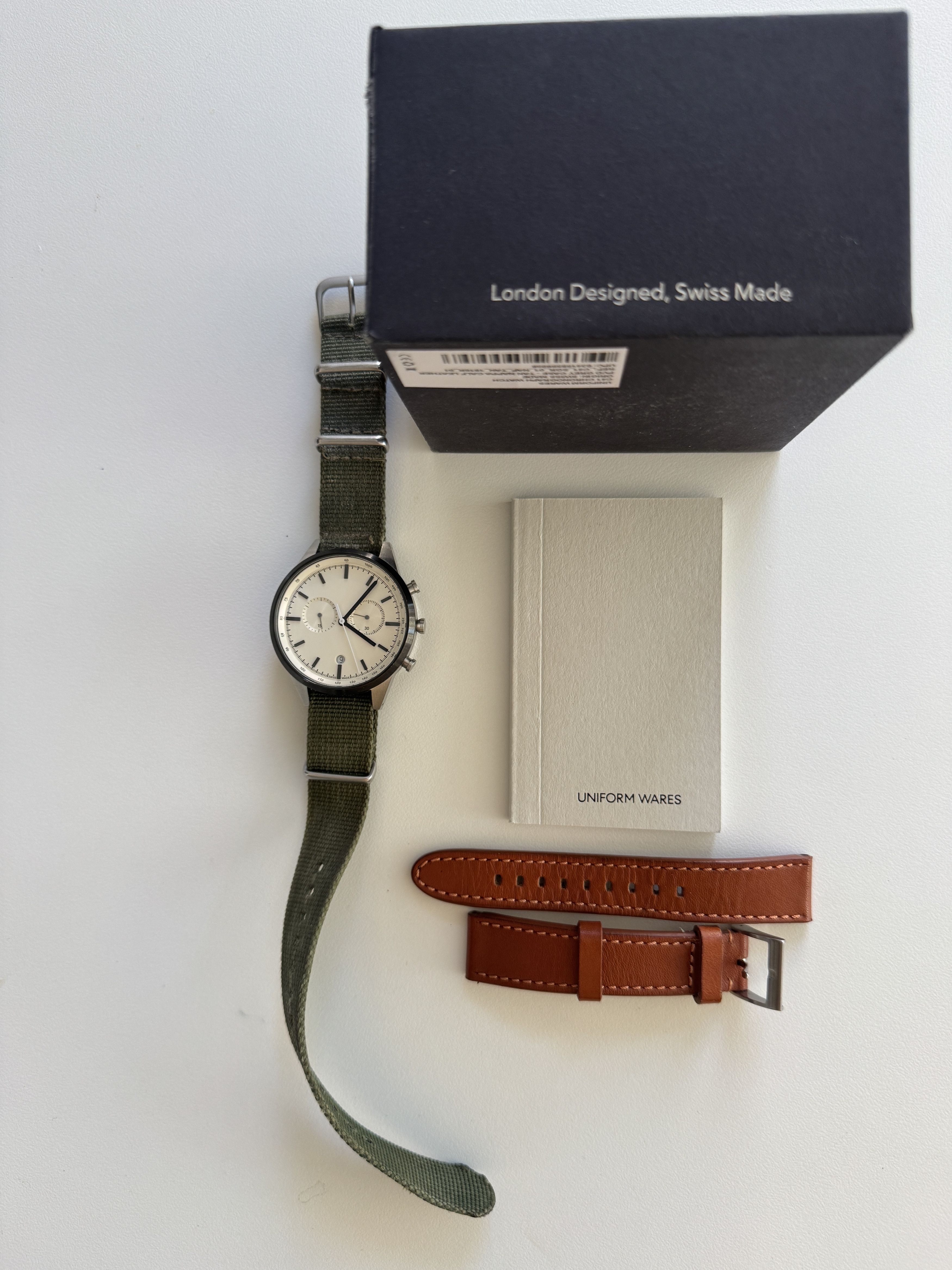 Uniform Wares C41 Chronograph watch in PVD gray Size 40 - 9 Thumbnail