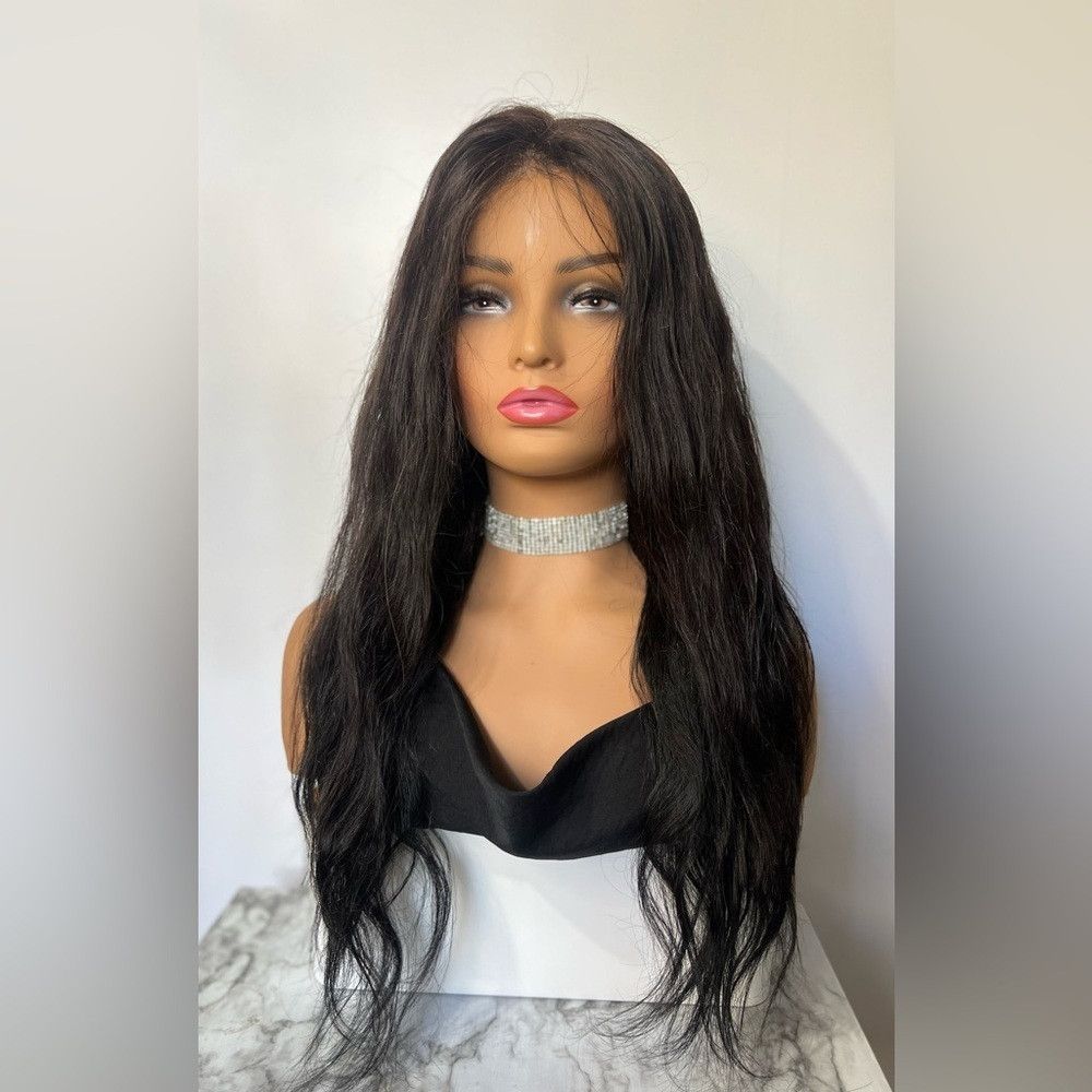 Other 25 In Glueless Wavy 100% Human hair 6x6 Front Closure Lace Size ONE SIZE - 1 Thumbnail