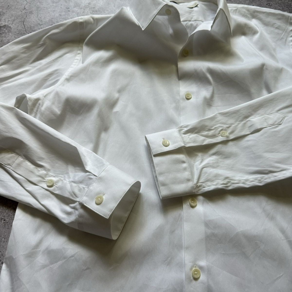 Sandro SANDRO Pleated Shirt Mens Button Up Size US M / EU 48-50 / 2 - 4 Thumbnail