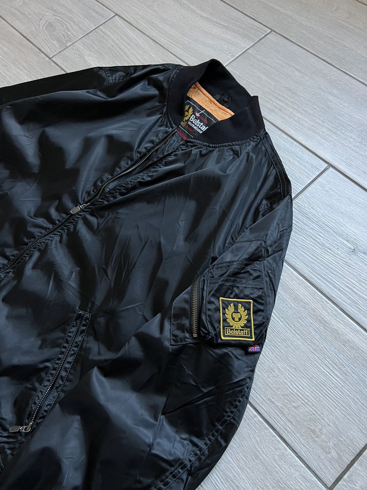 Other BELSTAFF VINTAGE 90s OLD SCHOOL BOMBER MOTO JACKET Size US XL / EU 56 / 4 - 4 Thumbnail