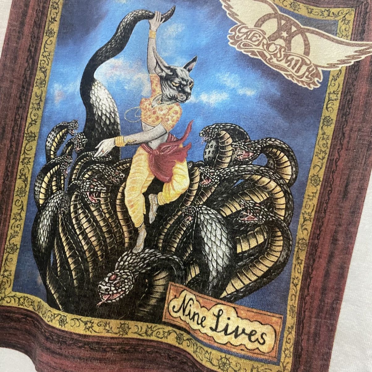 Aerosmith × Band Tees × Hanes Vintage Aerosmith Nine Lives Band tee Size US L / EU 52-54 / 3 - 3 Thumbnail