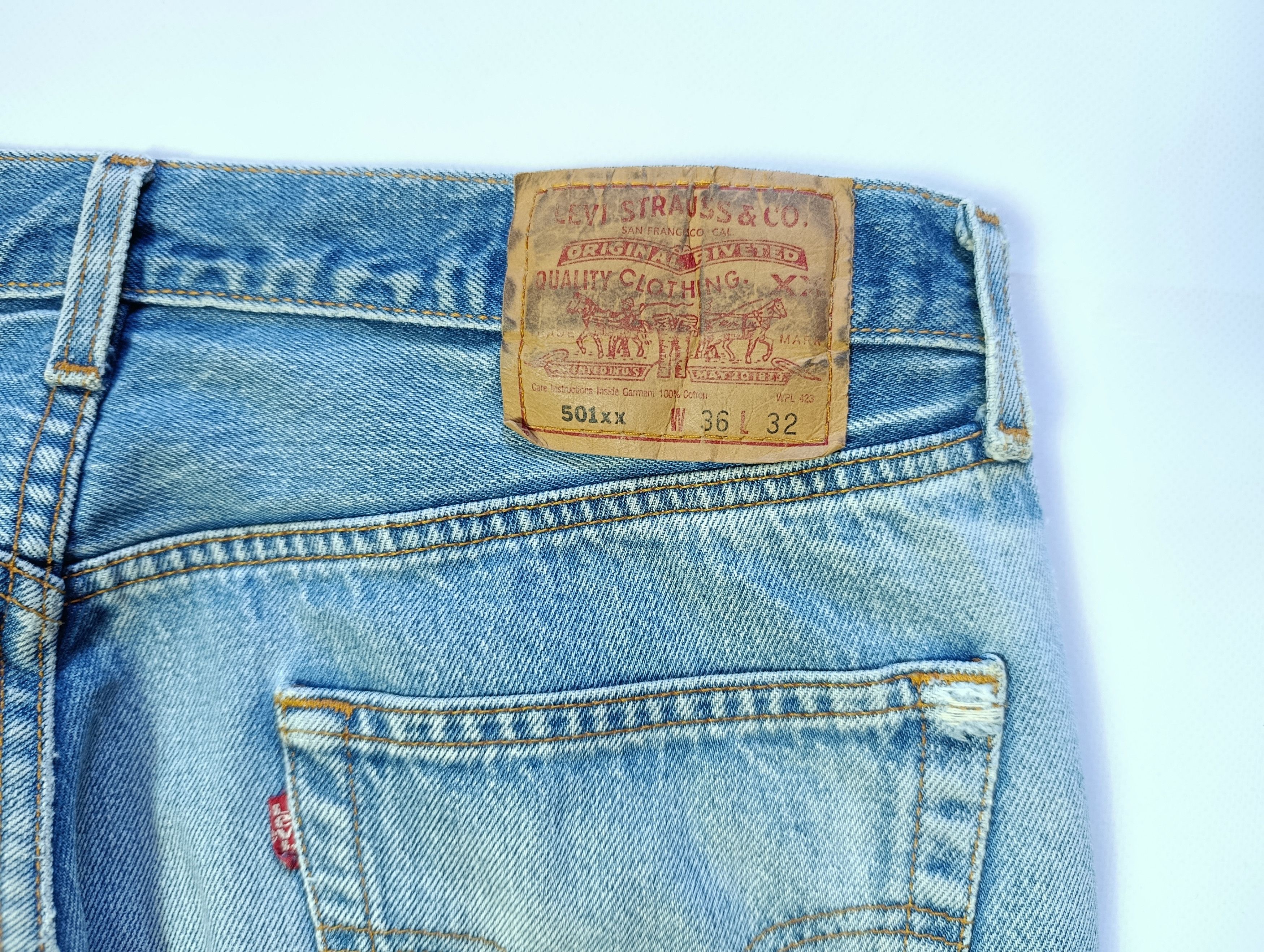 Levi's Vintage Clothing Vintage Levis 501xx Mexico Distressed Denim Pants Size US 32 / EU 48 - 6 Thumbnail