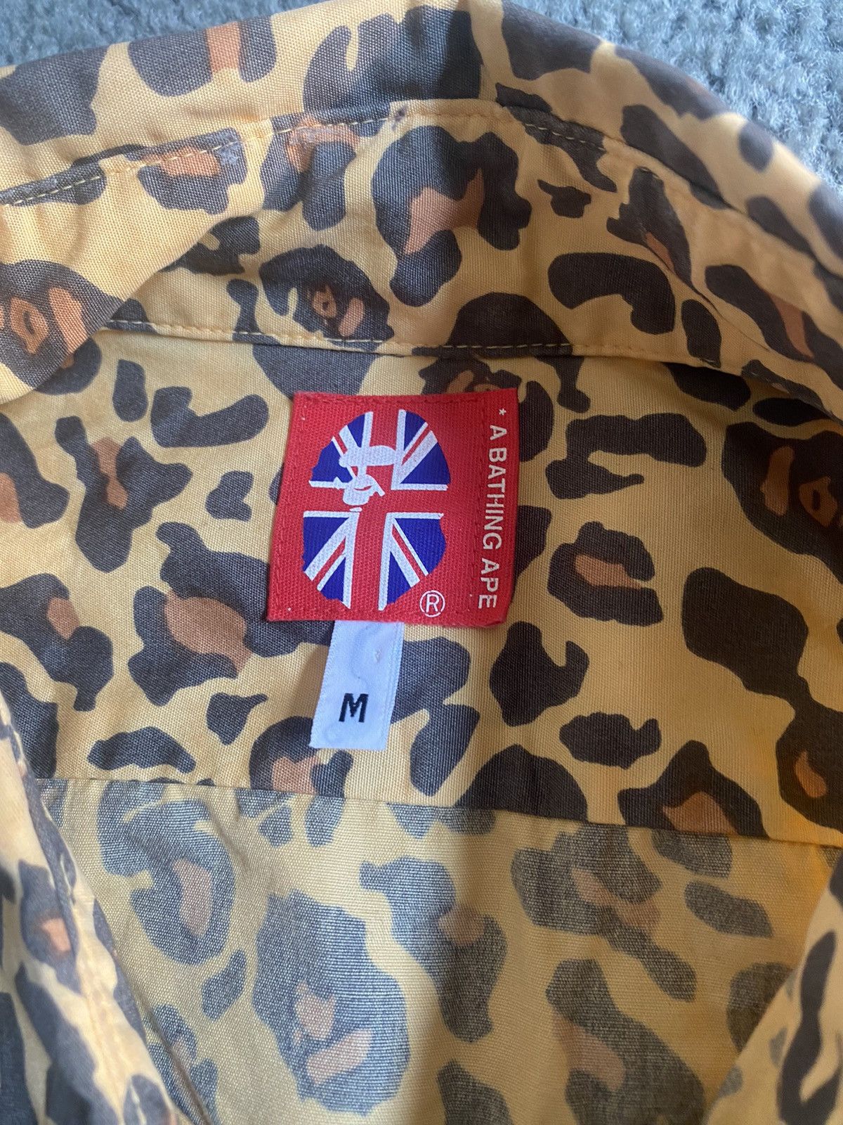 Bape × Vintage Vintage Giraffe Print Camo Shirt Size US M / EU 48-50 / 2 - 5 Thumbnail