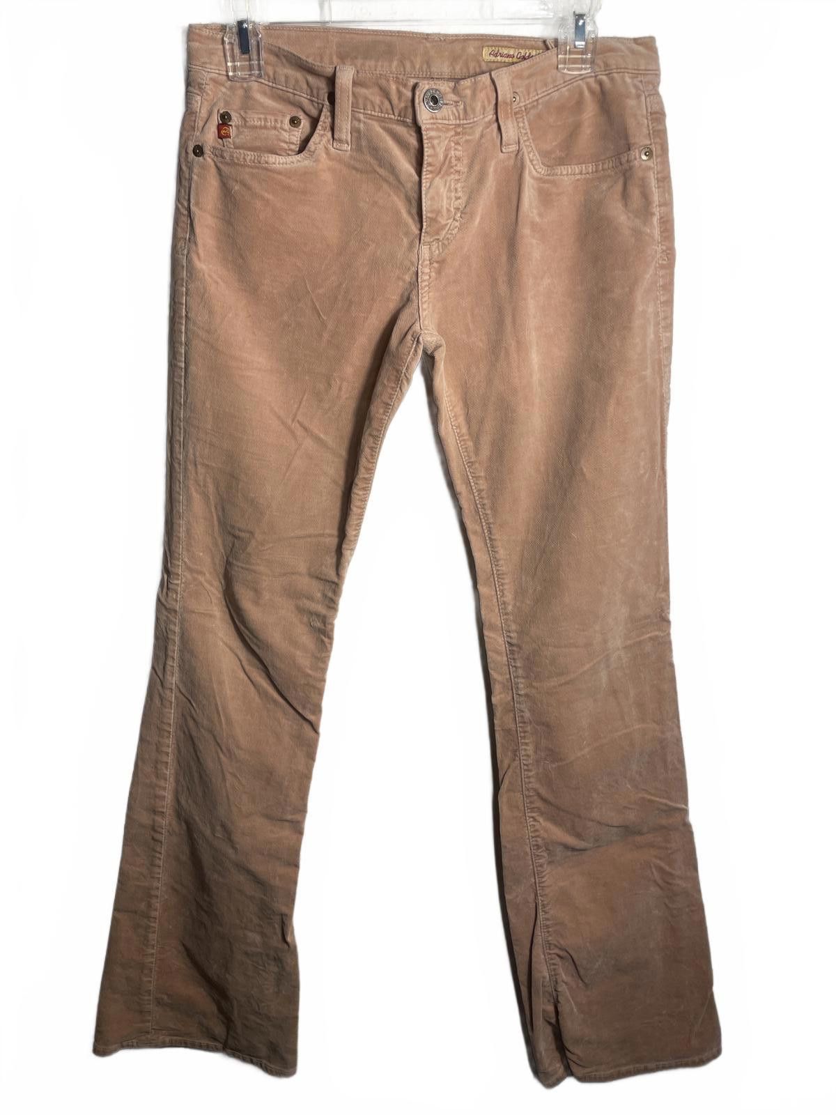 AG Adriano Goldschmied Adriano Goldschmied Pants Velvet Women's 28 Pink Flair Boho Size 28" / US 6 / IT 42 - 1 Thumbnail