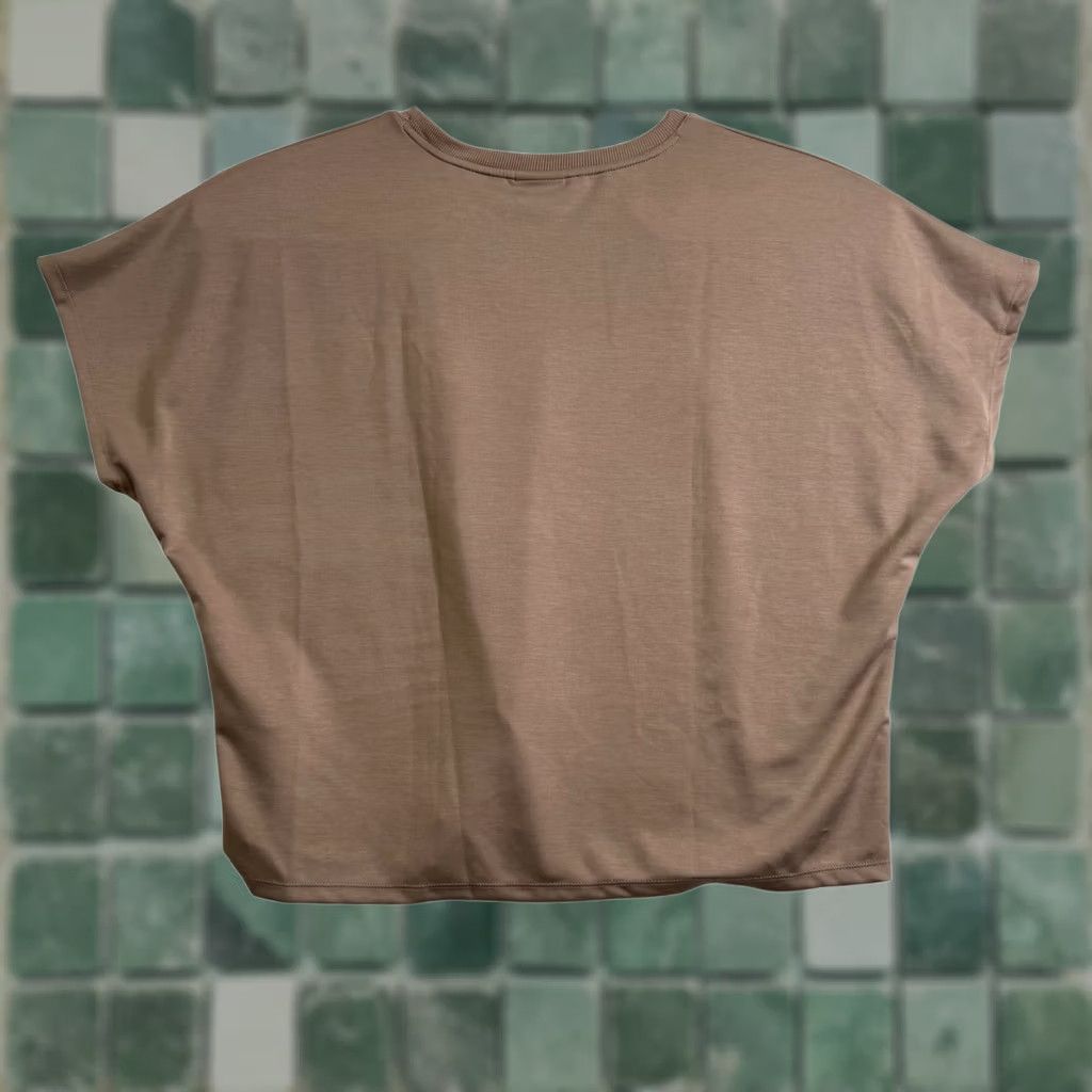 Vintage 32 Degrees Cool T-Shirt Boxy Relaxed Knit Short Sleeve Dolman Crew Neck Women 2X Brown Taupe Vintage No Size XXL / US 16-18 / IT 52-54 - 1 Thumbnail