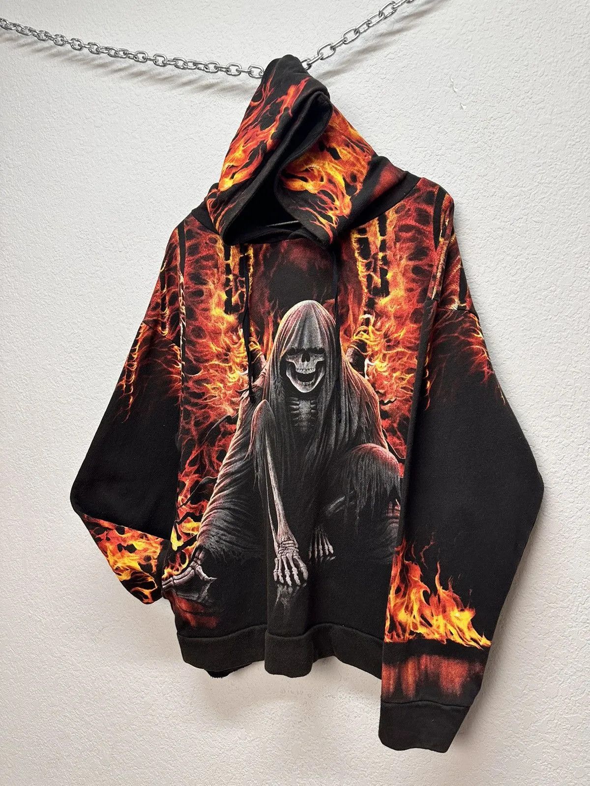 Band Tees Vintage 2000s Anarchy Graphic Pullover Hoodie Men's Spiral Size US L / EU 52-54 / 3 - 9 Thumbnail