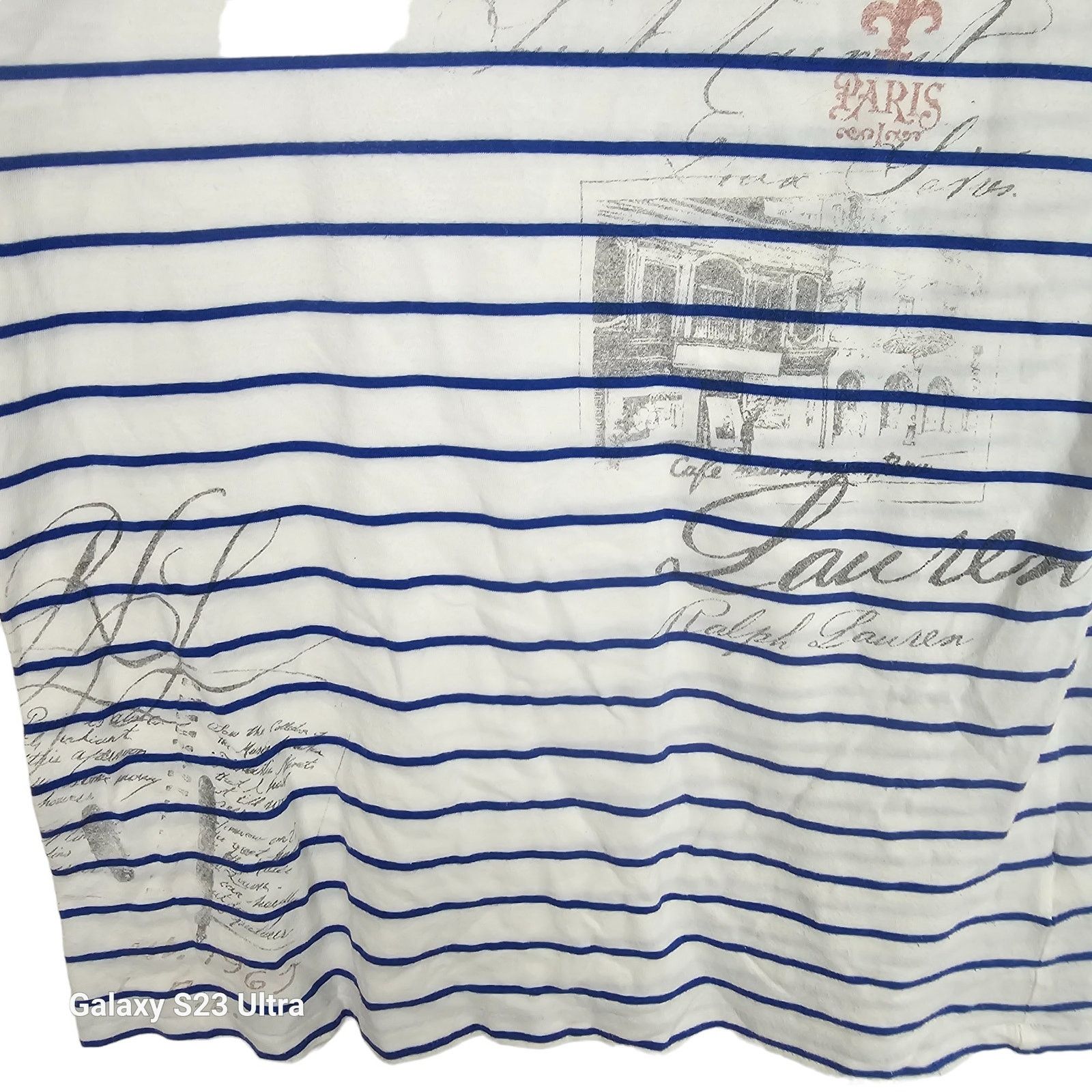 Lauren Ralph Lauren Lauren Ralph Lauren Womens Striped Graphic Top Sz M Nautical Size M / US 6-8 / IT 42-44 - 3 Thumbnail