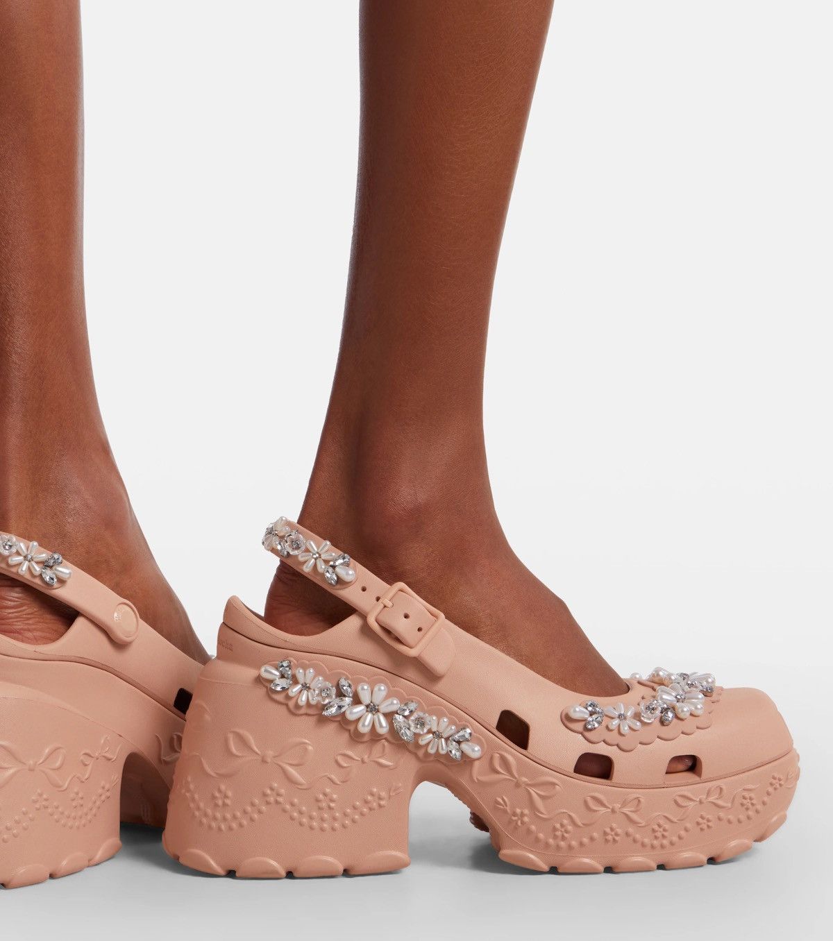 Crocs × Simone Rocha Simone Rocha x Crocs Ballerina Platform Pink Caramel US 8 Size US 8 / IT 38 - 2 Thumbnail