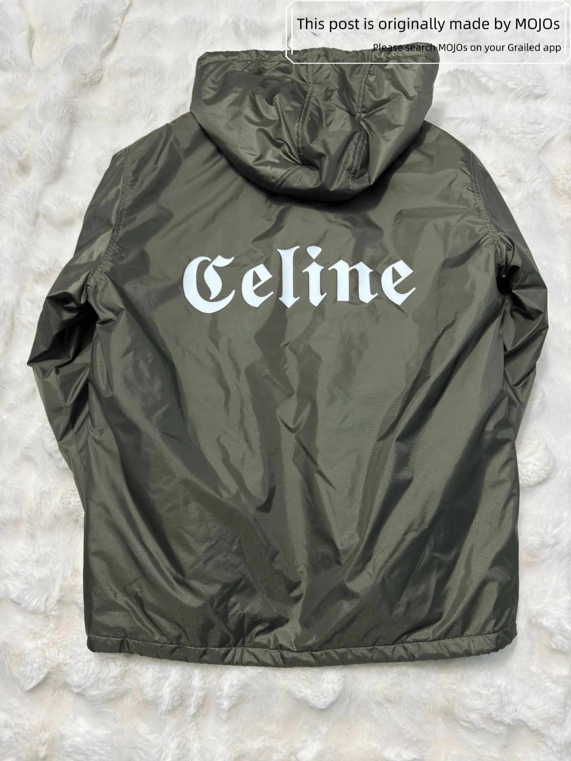 Celine Sz 50 Celine Back Logo Print Coach Jacket Size US M / EU 48-50 / 2 - 2 Thumbnail