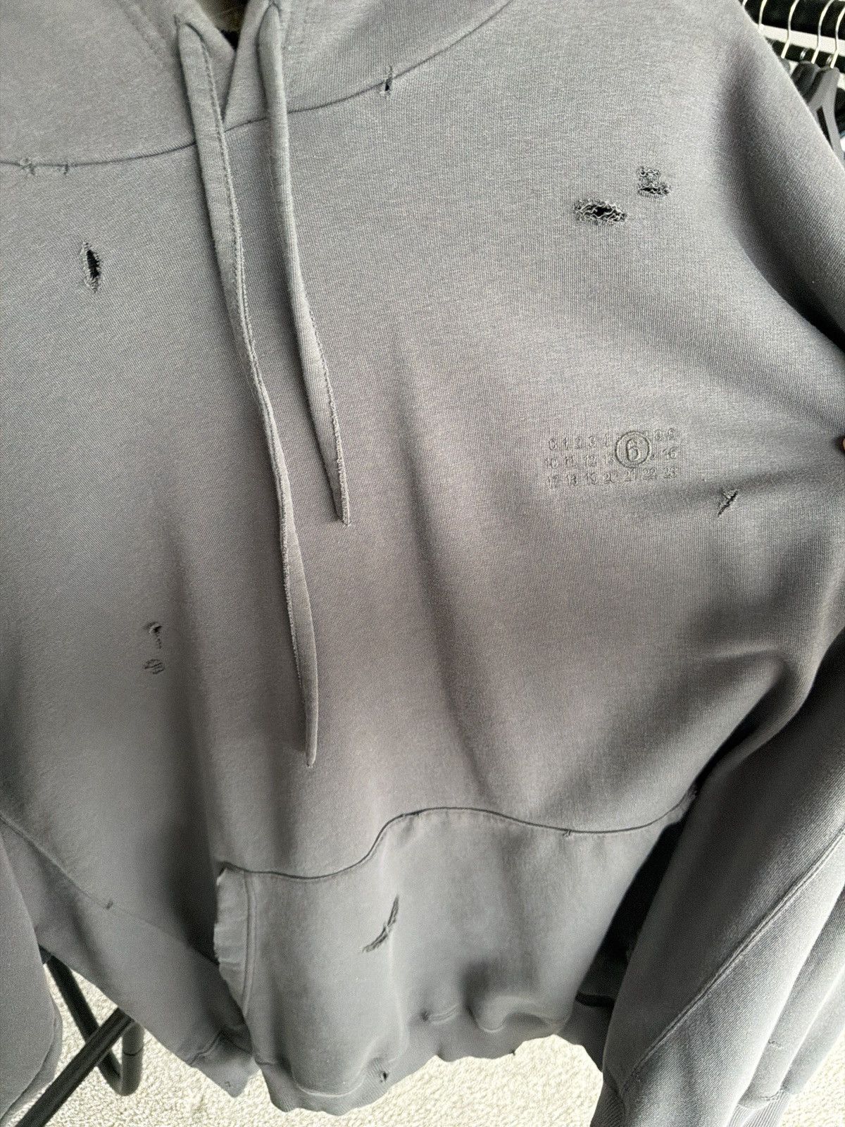Maison Margiela Maison Margiela Numbers Hoodie Size US XL / EU 56 / 4 - 3 Thumbnail