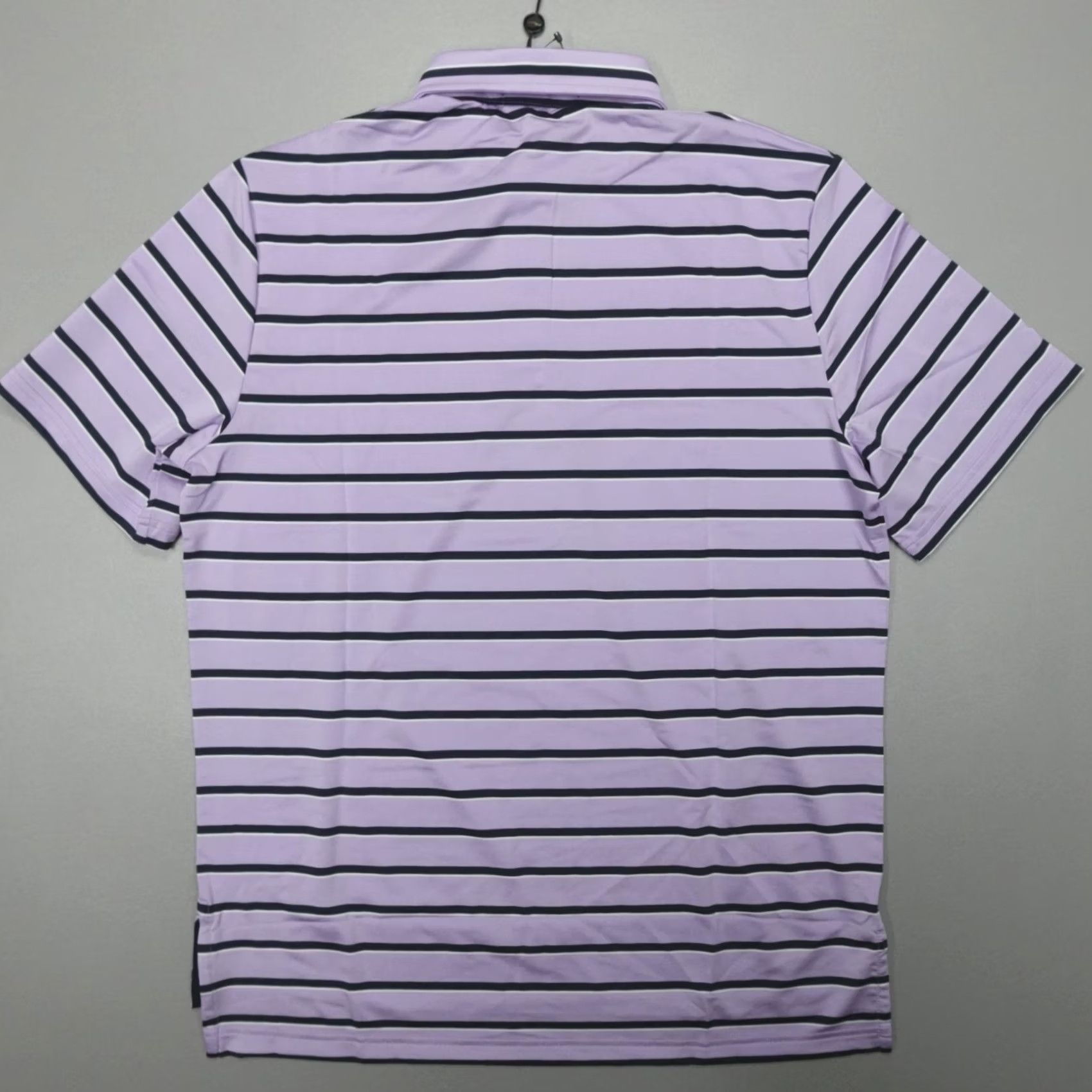 RLX Ralph Lauren RLX Ralph Lauren Performance Polo Shirt Striped Purple M Men Short Sleeve Moisture Wicking Lightweight Golf Shirt Size US M / EU 48-50 / 2 - 7 Thumbnail