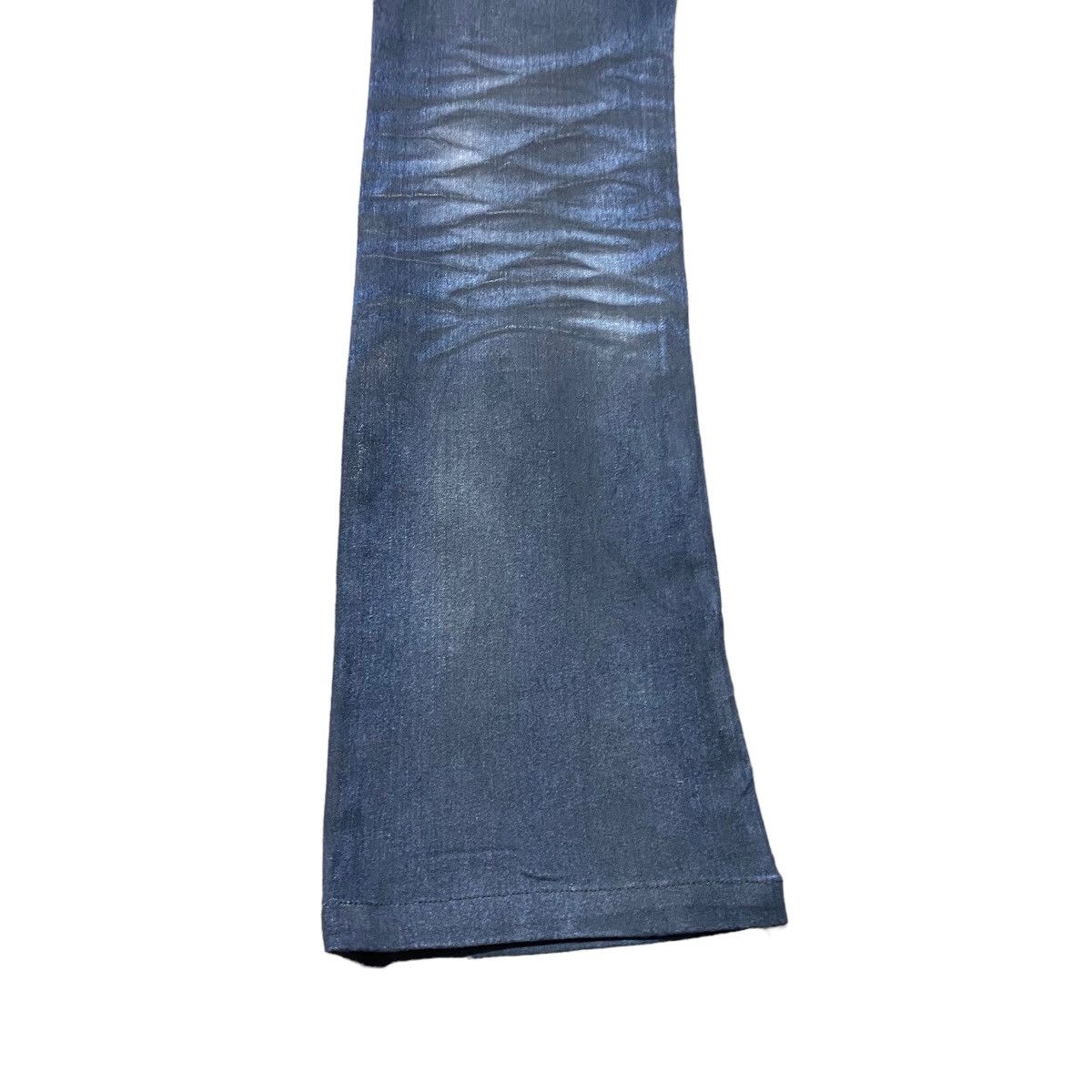 Tornado Mart Tornado Mart Coated Denim Flare Pants Size US 30 / EU 46 - 13 Thumbnail
