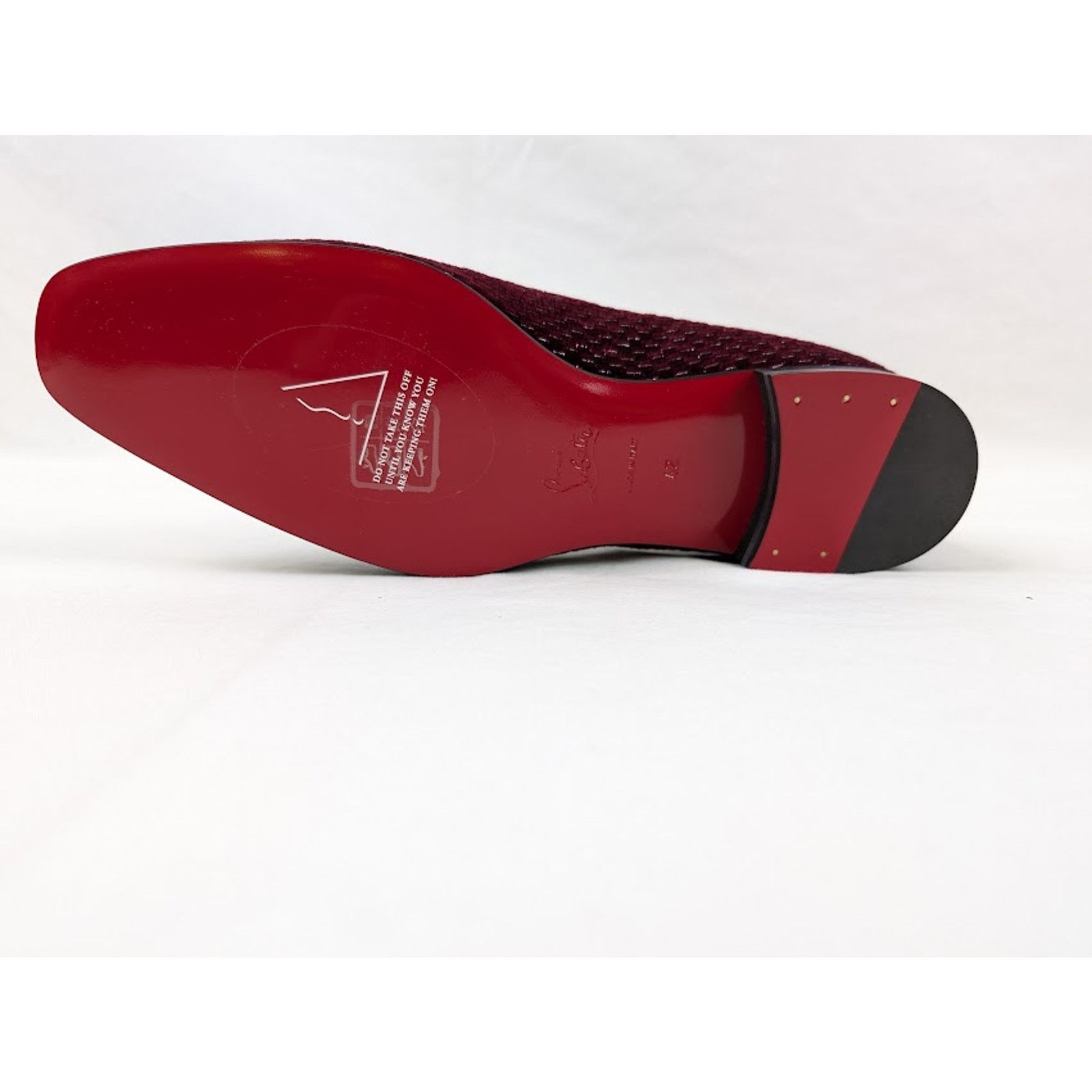 Christian Louboutin o1rshd1 Dandy Chick Orlato Flat Shoes in Bordeaux Size US 12 / EU 45 - 8 Thumbnail