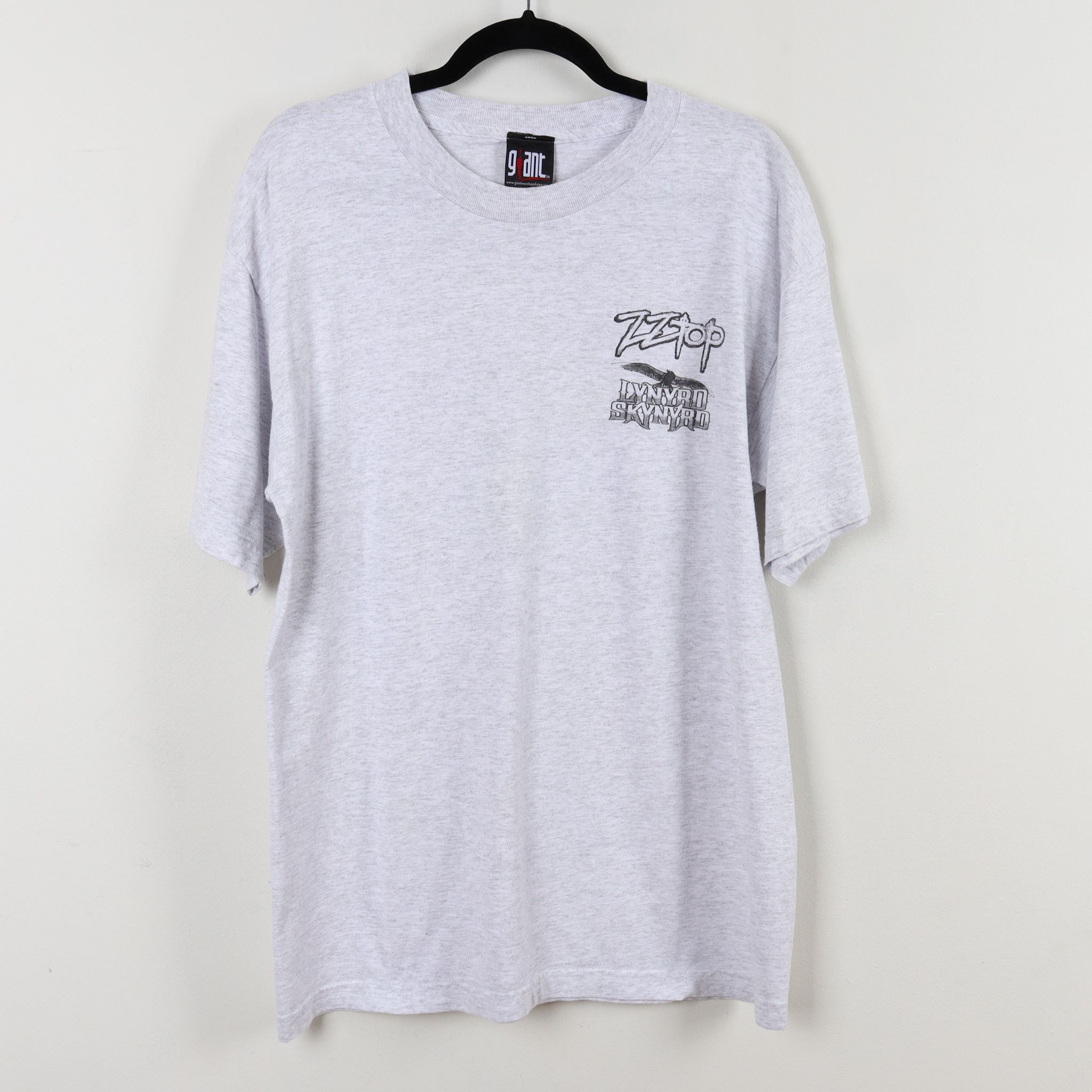 Camiseta Unisex Lynyrd Skynyrd - Negro, Talla Large - Algodón, Manga Corta - Merchandising Oficial