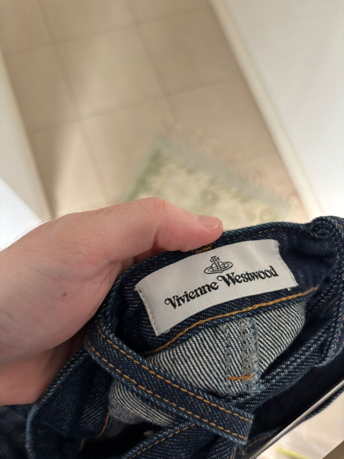Vivienne Westwood Vivienne Westwood Cut out Denim Mini Skirt Size 26" / US 2 / IT 38 - 4 Thumbnail