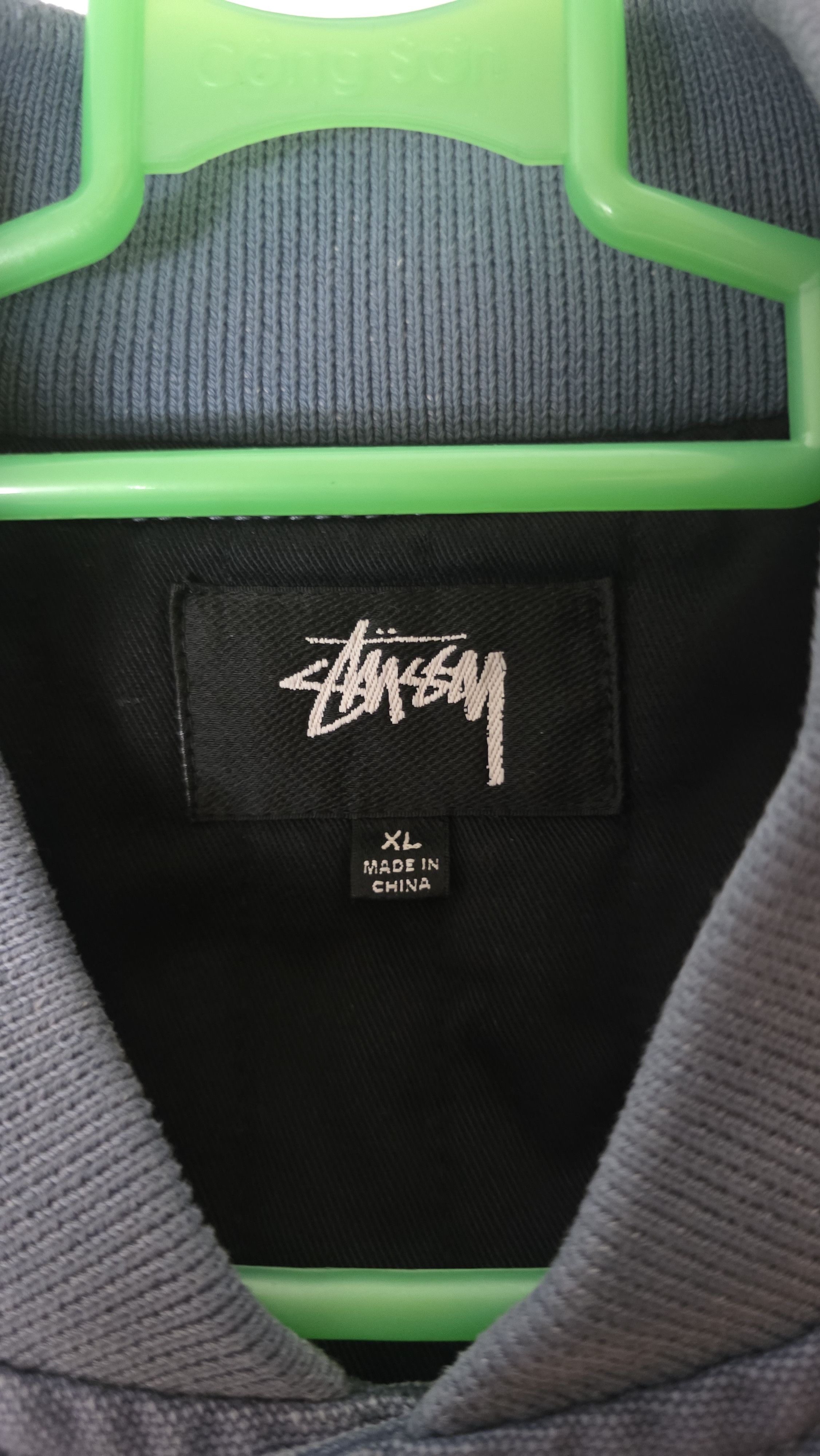 Stussy Stussy Ghost Logo Canvas Varsity Jacket Size US XL / EU 56 / 4 - 4 Thumbnail