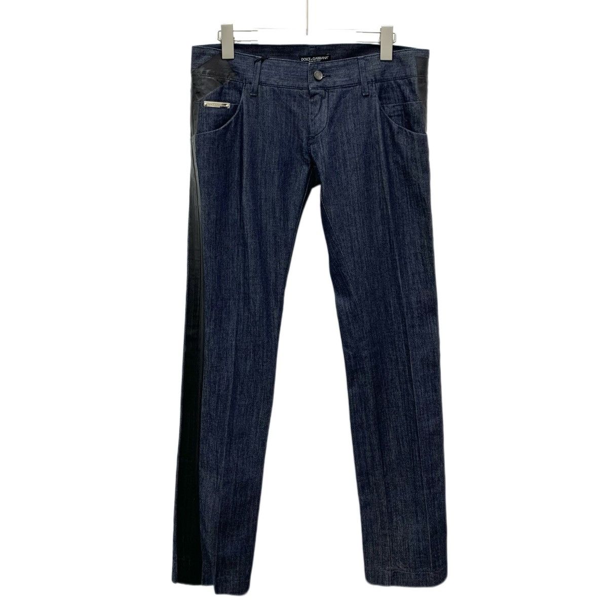 Dolce & Gabbana Dolce&Gabbana Dark Blue Cotton Casual Denim Pants K26WX Size US 32 / EU 48 - 1 Thumbnail