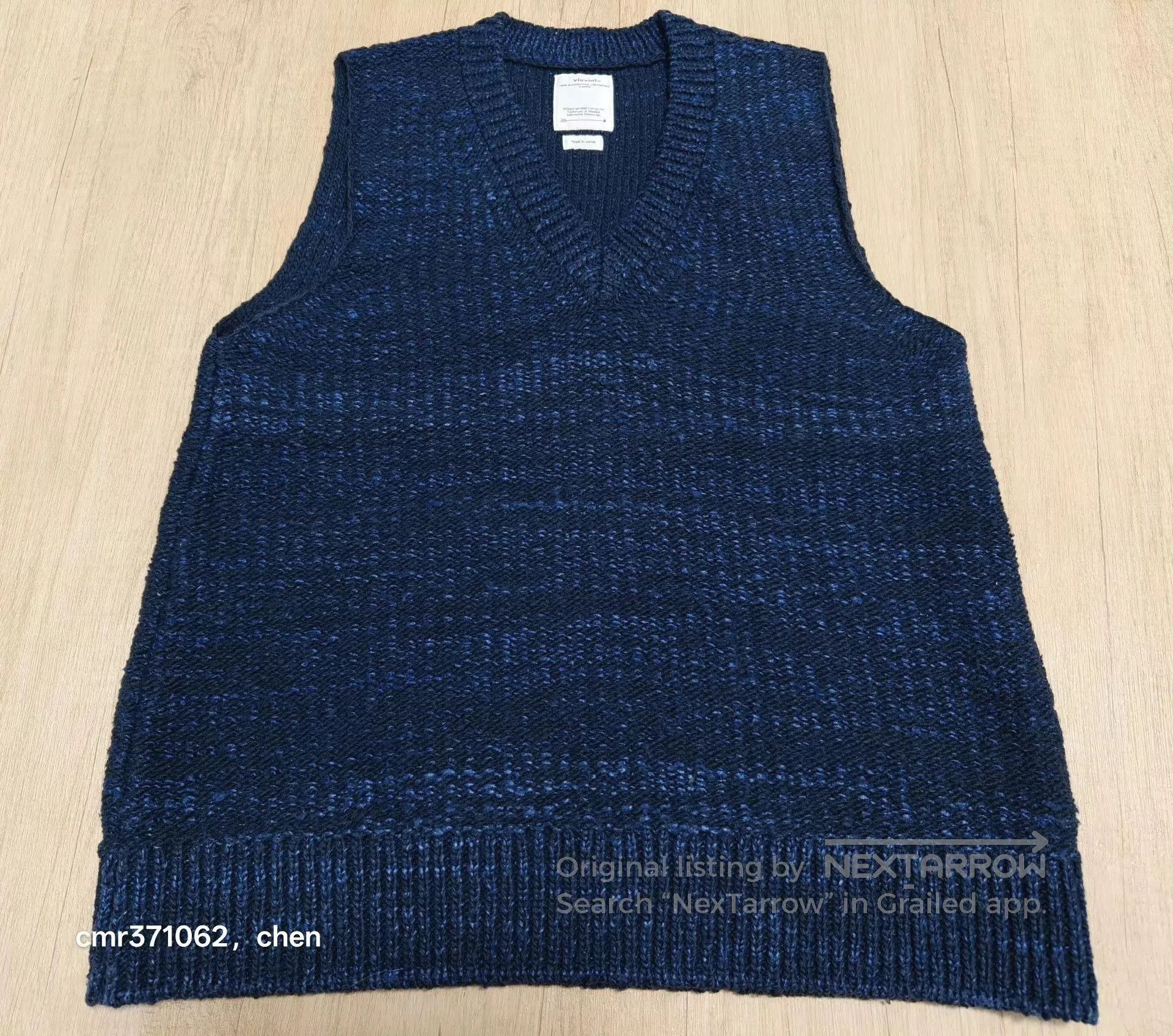 Visvim Blue Sleeveless Knit Vest . Size US L / EU 52-54 / 3 - 1 Thumbnail