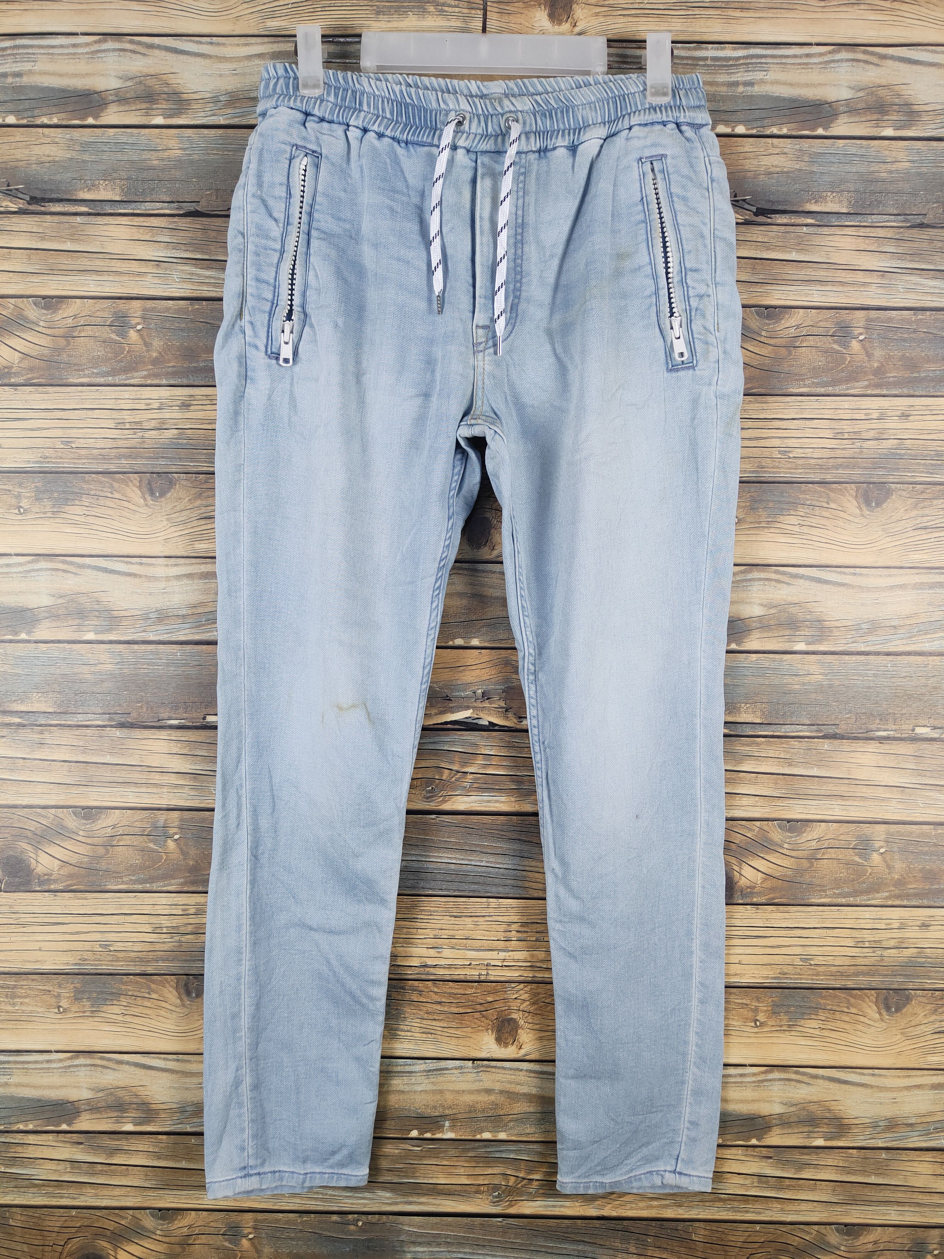 Hello Galif Light Blue Multipocket Casual Pants #W2081