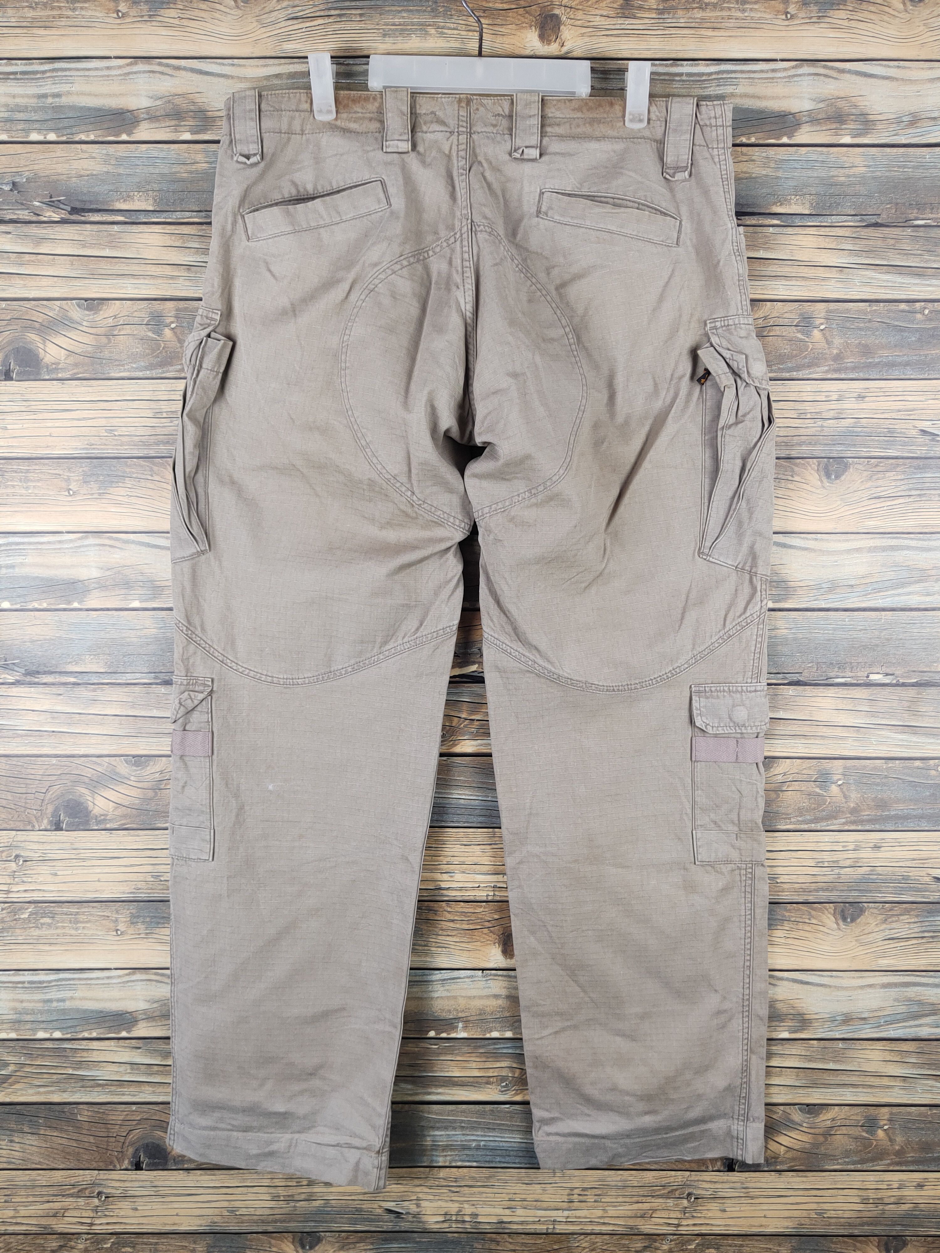 Alpha Industries DL Alpha Industries Beige Multipocket Cargo Pants #2370 Size US 36 / EU 52 - 7 Thumbnail