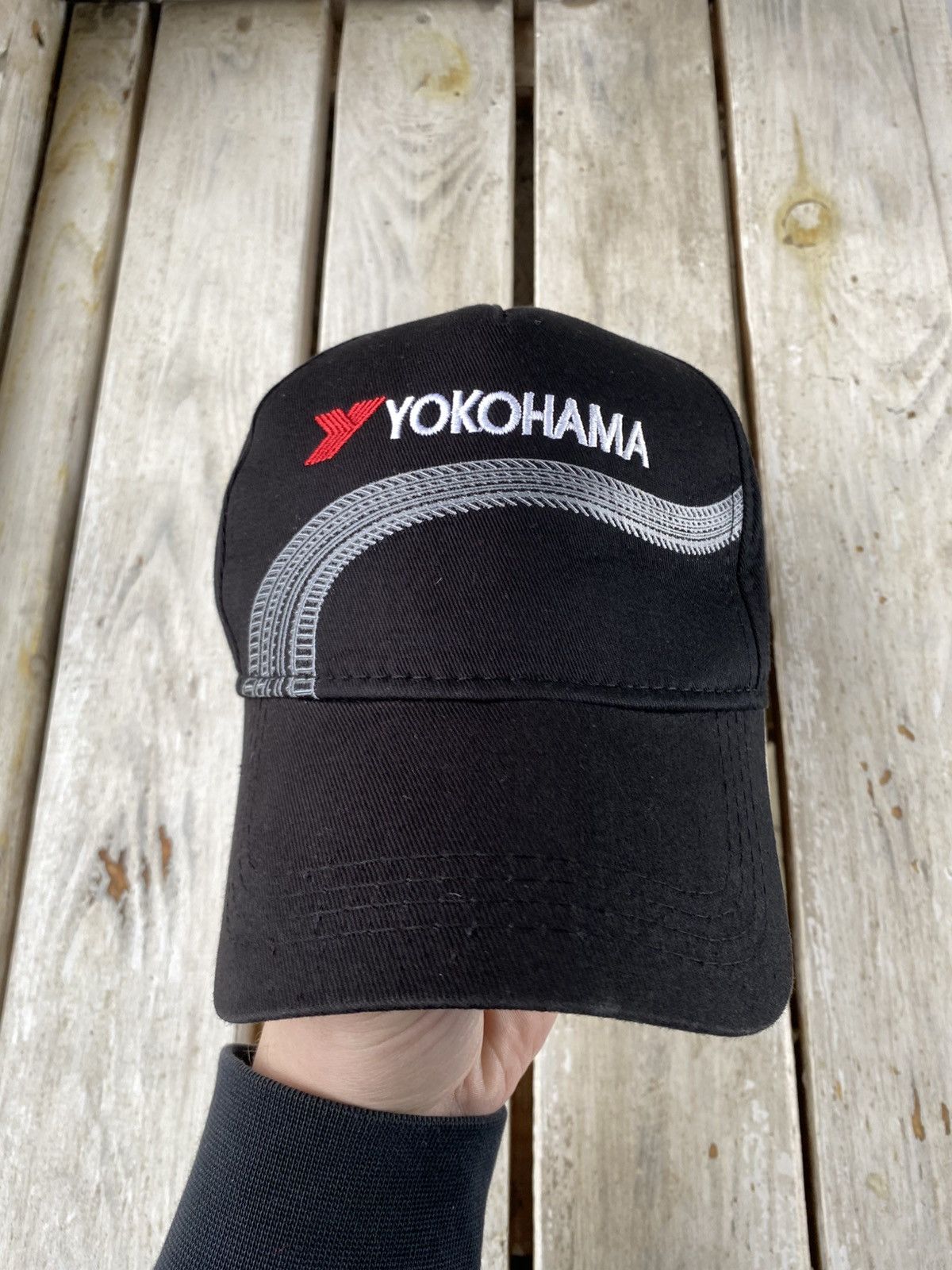 Formula 1 × Japanese Brand 🔥Vintage 90s Racing YOKOHAMA JAPAN Logo F1 cap hats Size ONE SIZE - 2 Thumbnail