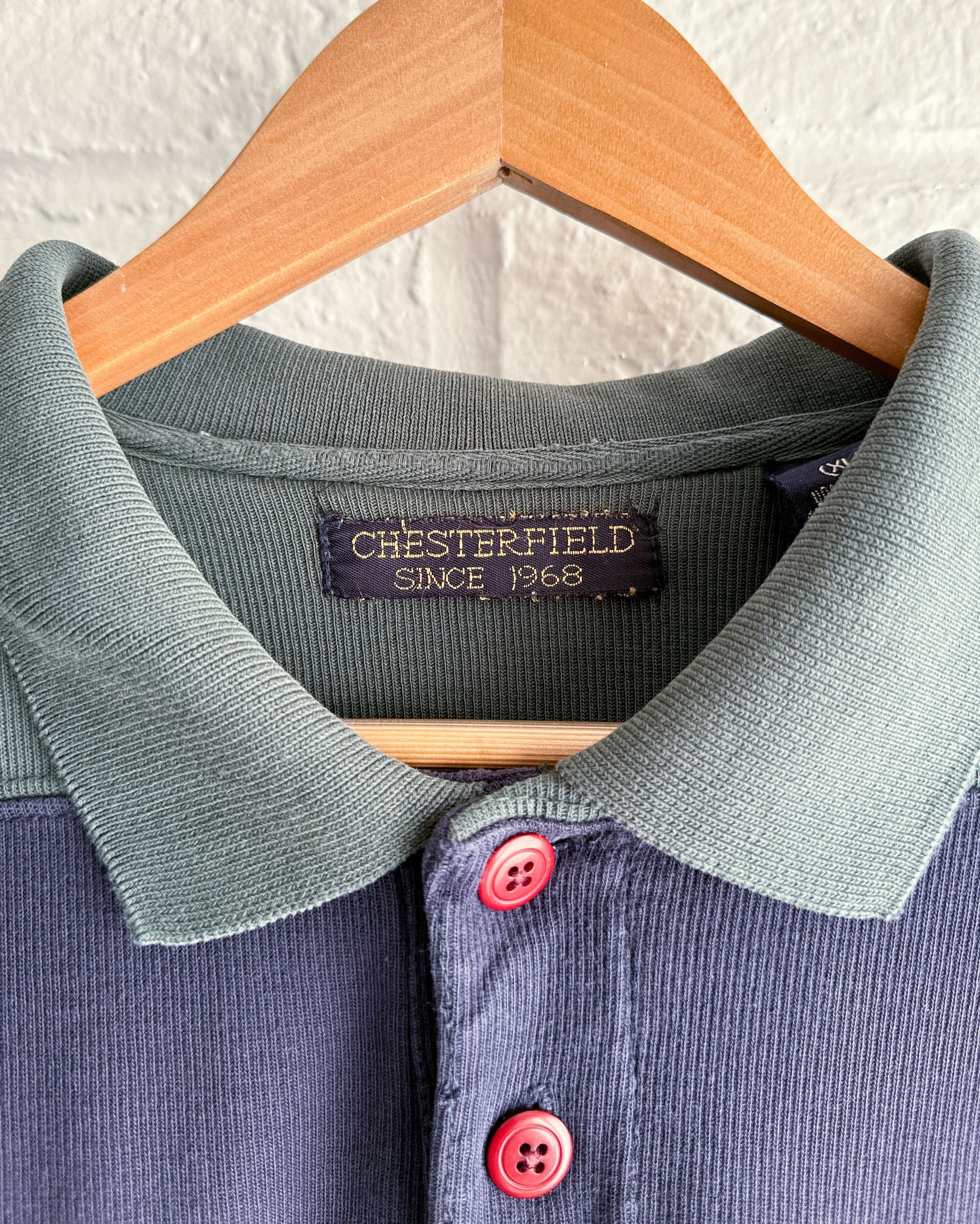Vintage Vintage Chesterfield Striped Long Sleeve Polo Shirt Preppy Size US XL / EU 56 / 4 - 2 Thumbnail
