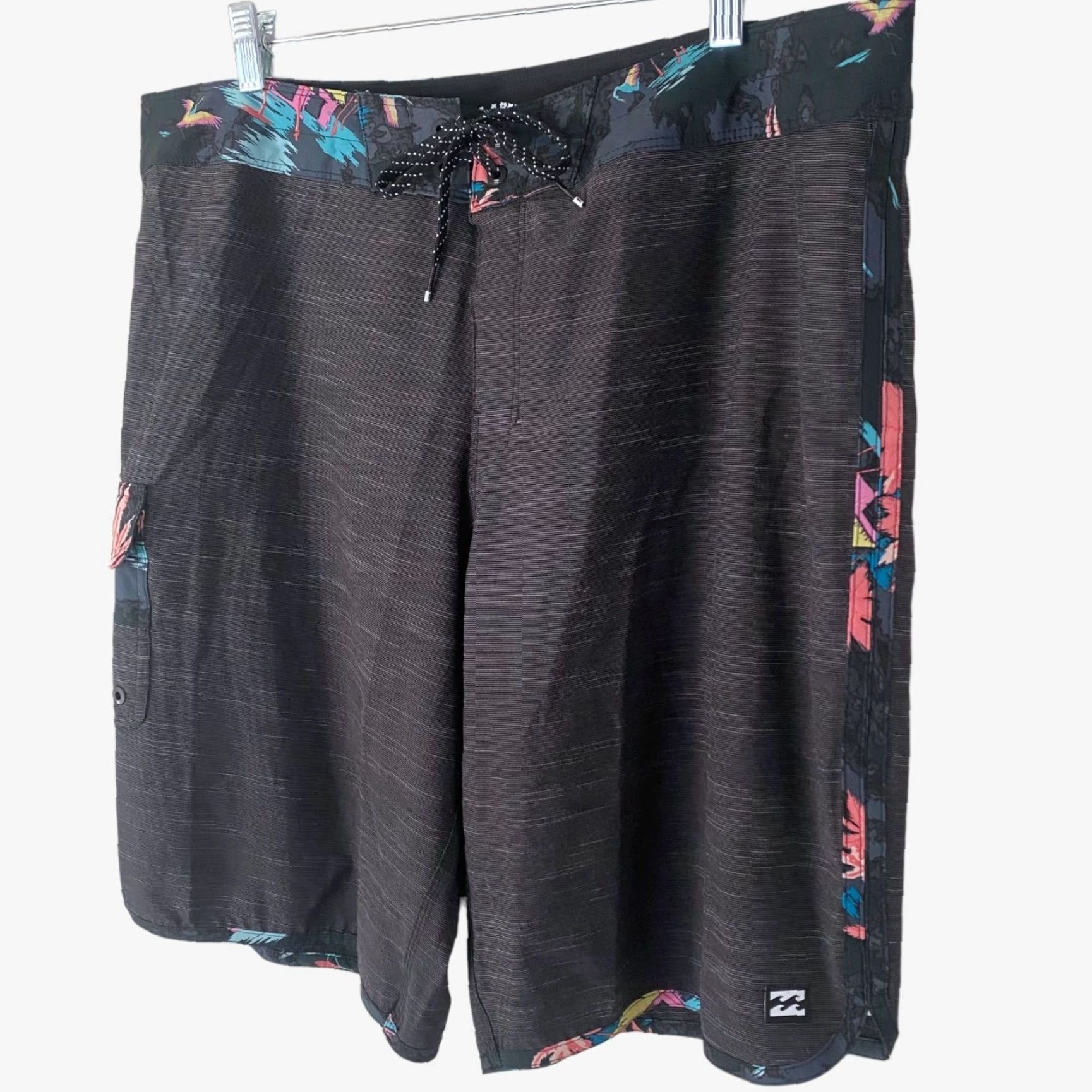 Billabong Billabong Board Shorts Black 38 Men’s 4-Way Stretch Surf Swim Athletic 73 Pro Size US 38 / EU 54 - 2 Thumbnail