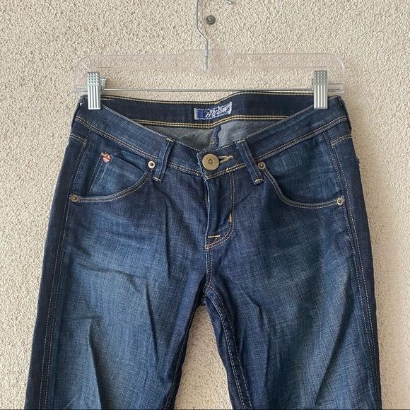 Hudson Hudson Womens Jeans Blue Straight Leg Dark Wash Solid Denim Size 25" / US 0 / IT 36 - 2 Thumbnail