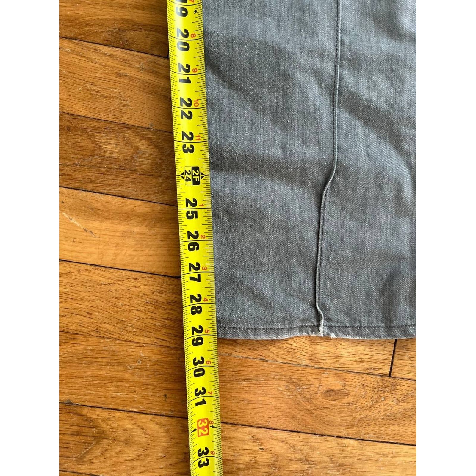 LANDLORD Laundered Finish Men Pants Denim Jeans Grey Size 32 A000860 Size US 32 / EU 48 - 4 Thumbnail