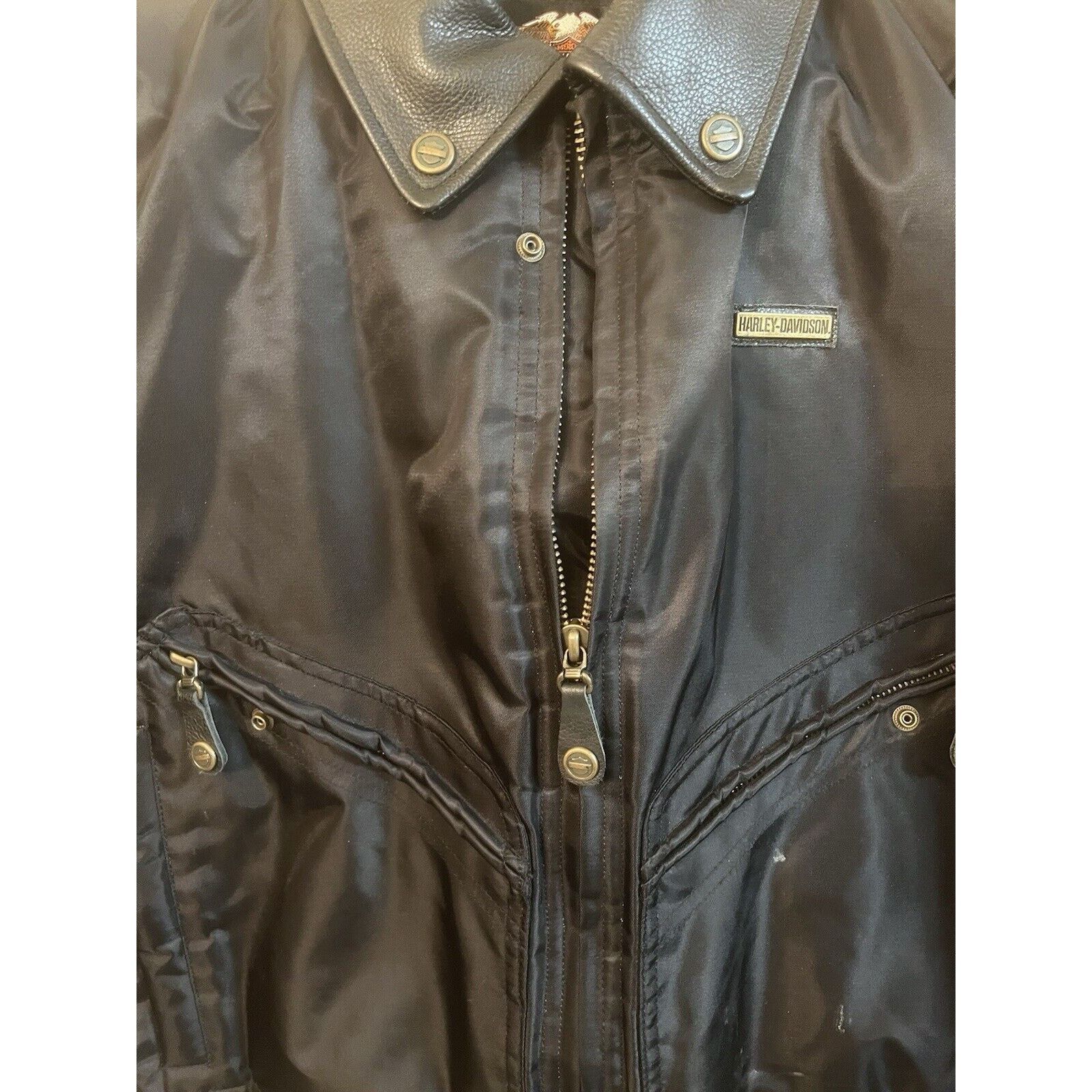 Harley Davidson Harley Davidson Bomber Jacket Women's Large Motorcycle Nylon Size L / US 10 / IT 46 - 6 Thumbnail