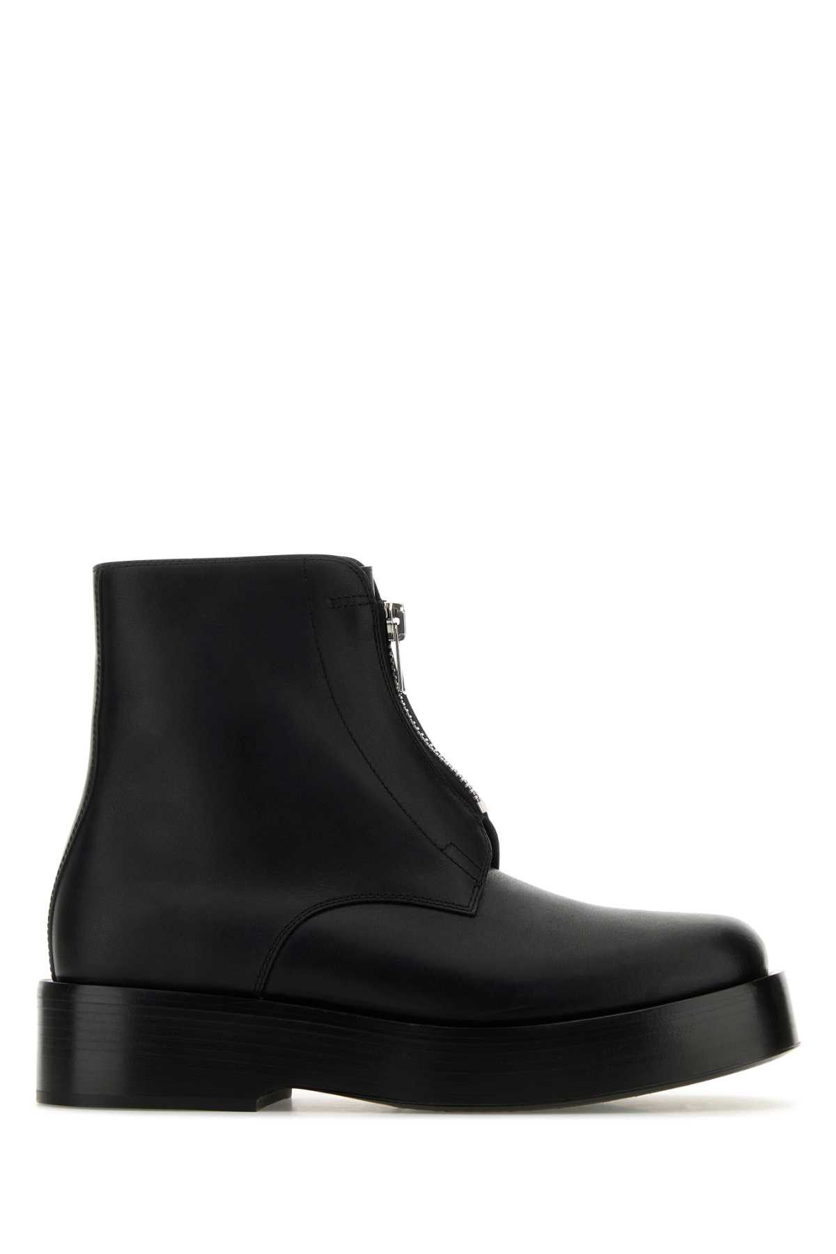 Bottega Veneta Black Leather Torino Ankle Boots Size US 12 / EU 45 - 1 Thumbnail