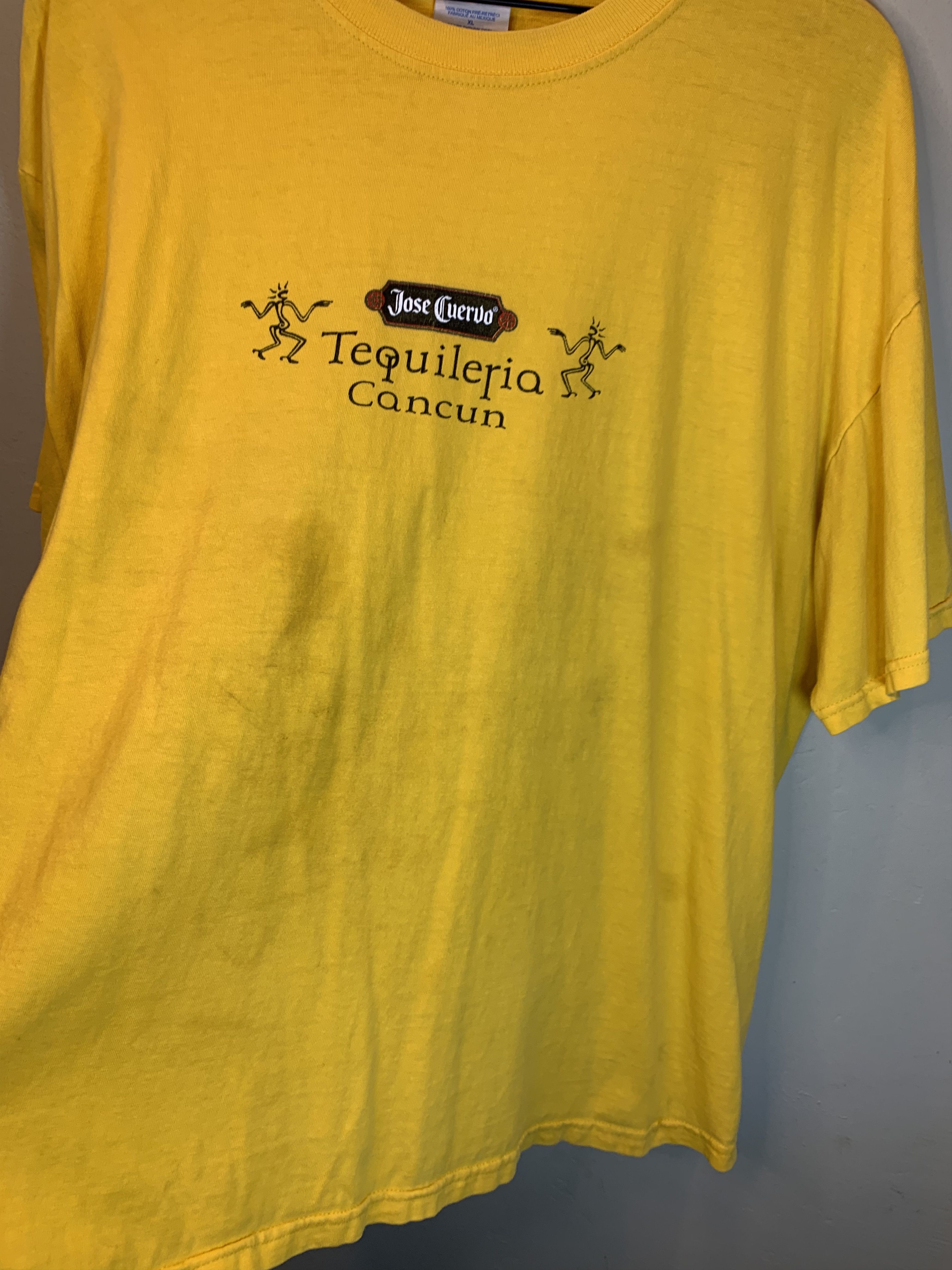 Vintage RARE Vintage 90’s Jose Cuervo Tequila Boogieman Cancun Shirt Size US XL / EU 56 / 4 - 6 Thumbnail