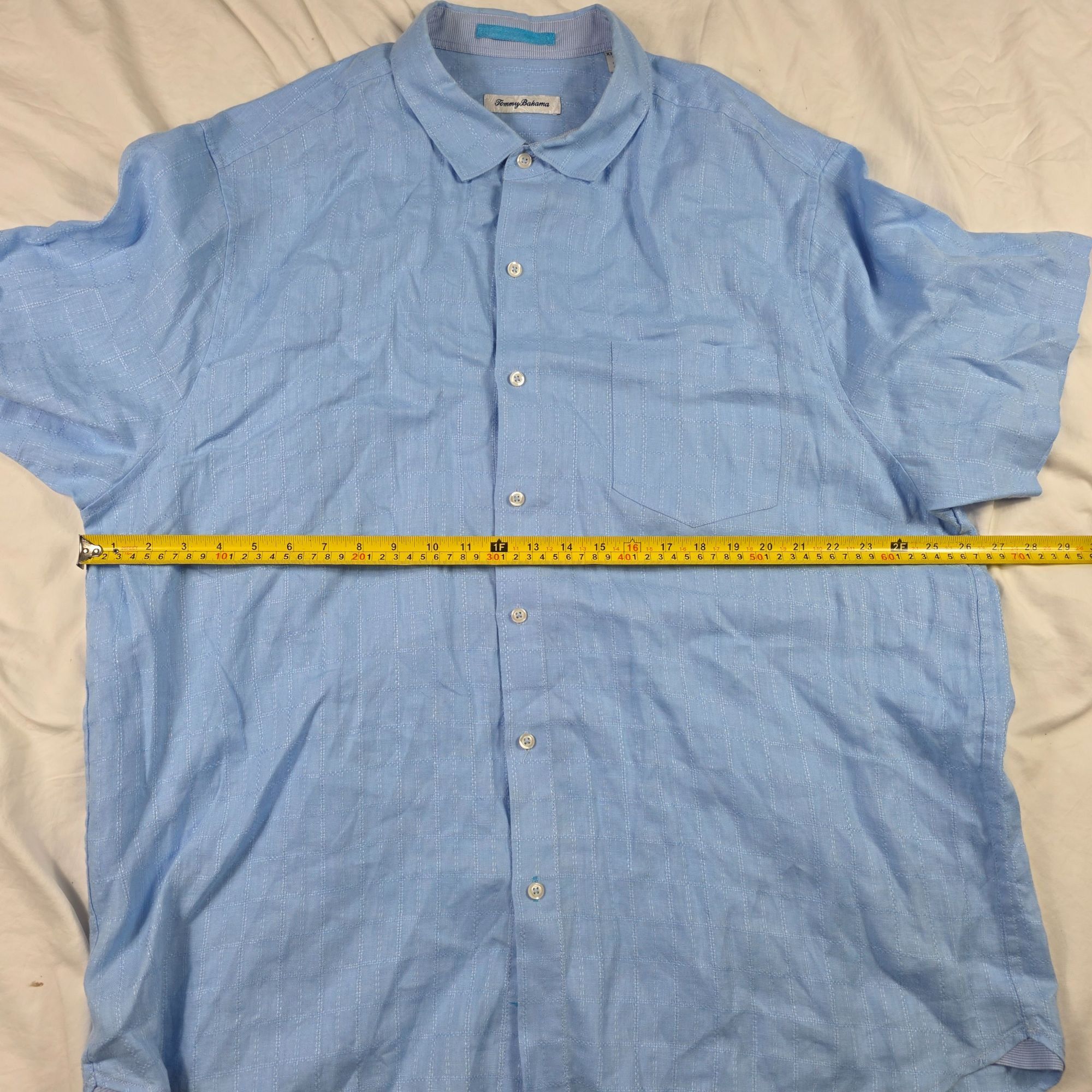 Tommy Bahama Tommy Bahama Mens 2XL Blue Button Up Short Sleeve Shirt Ligh Size US XXL / EU 58 / 5 - 5 Thumbnail