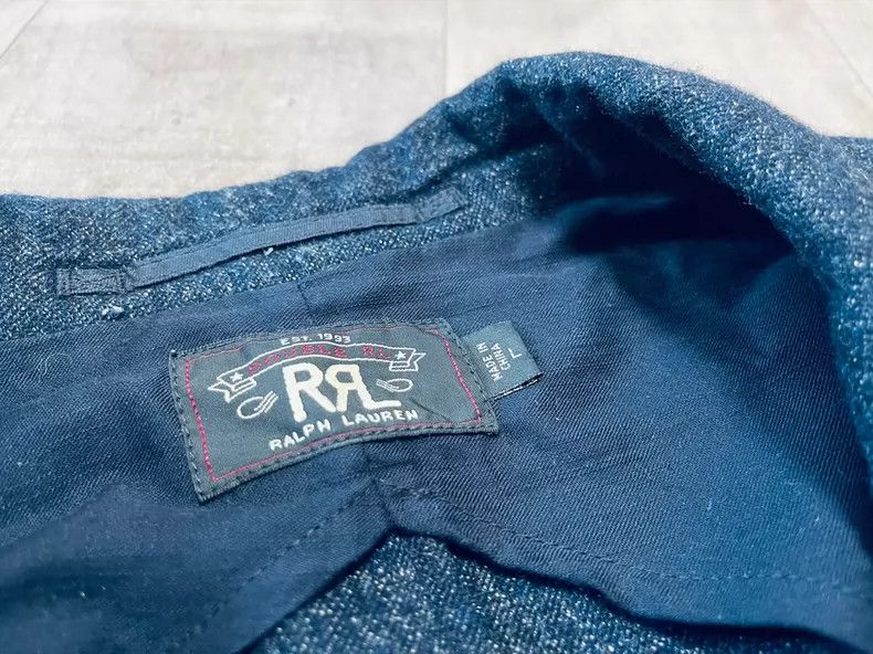 RRL Ralph Lauren RRL Ralph Lauren Snowflake blue dyed Indigo workwear suit Size 52R - 3 Thumbnail