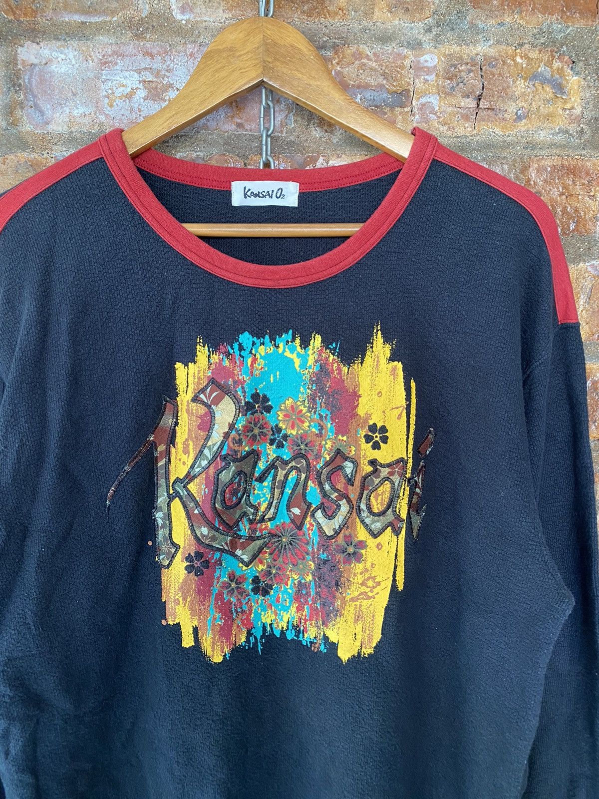 Kansai Yamamoto 80s KANSAI 02 embroidered floral logo Size US L / EU 52-54 / 3 - 3 Thumbnail