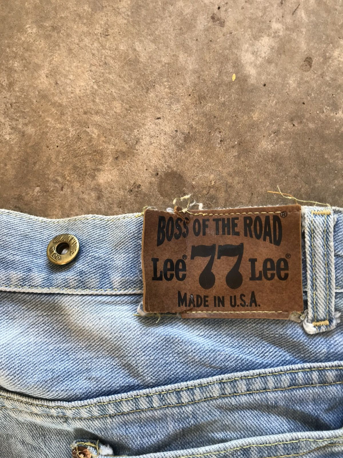 Lee VINTAGE 70s LEE 77 BOSS OF THE ROAD Size US 30 / EU 46 - 14 Thumbnail