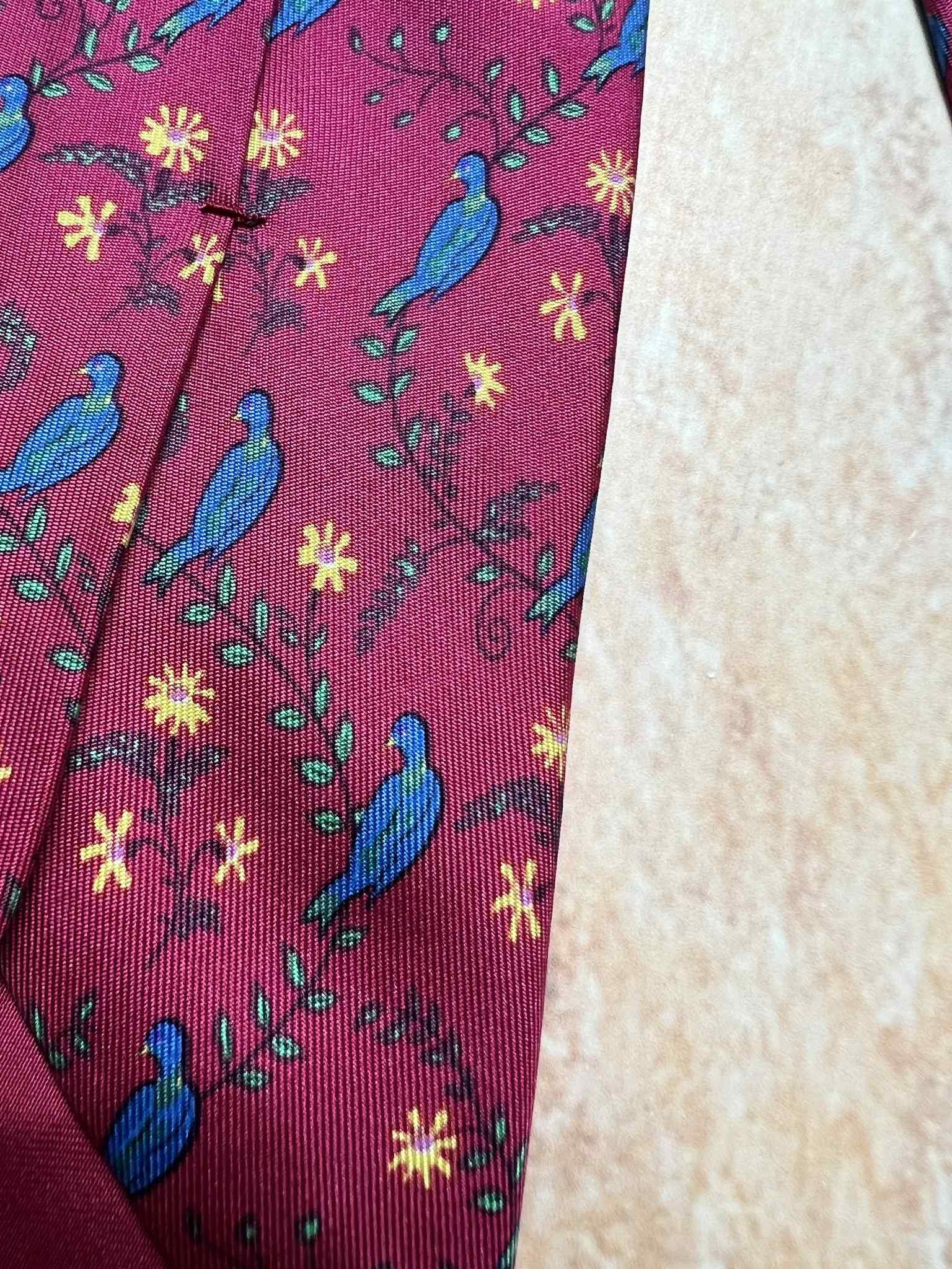 Hermes Hermes of Paris Silk Tie 7185 UA vintage Size ONE SIZE - 10 Thumbnail