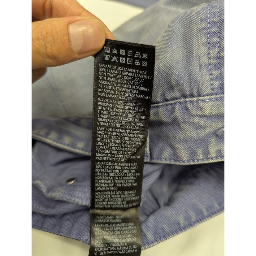 Balenciaga o1rshd1 Unisex Loose fit Jeans in Workwear Purple Size US 32 / EU 48 - 17 Thumbnail