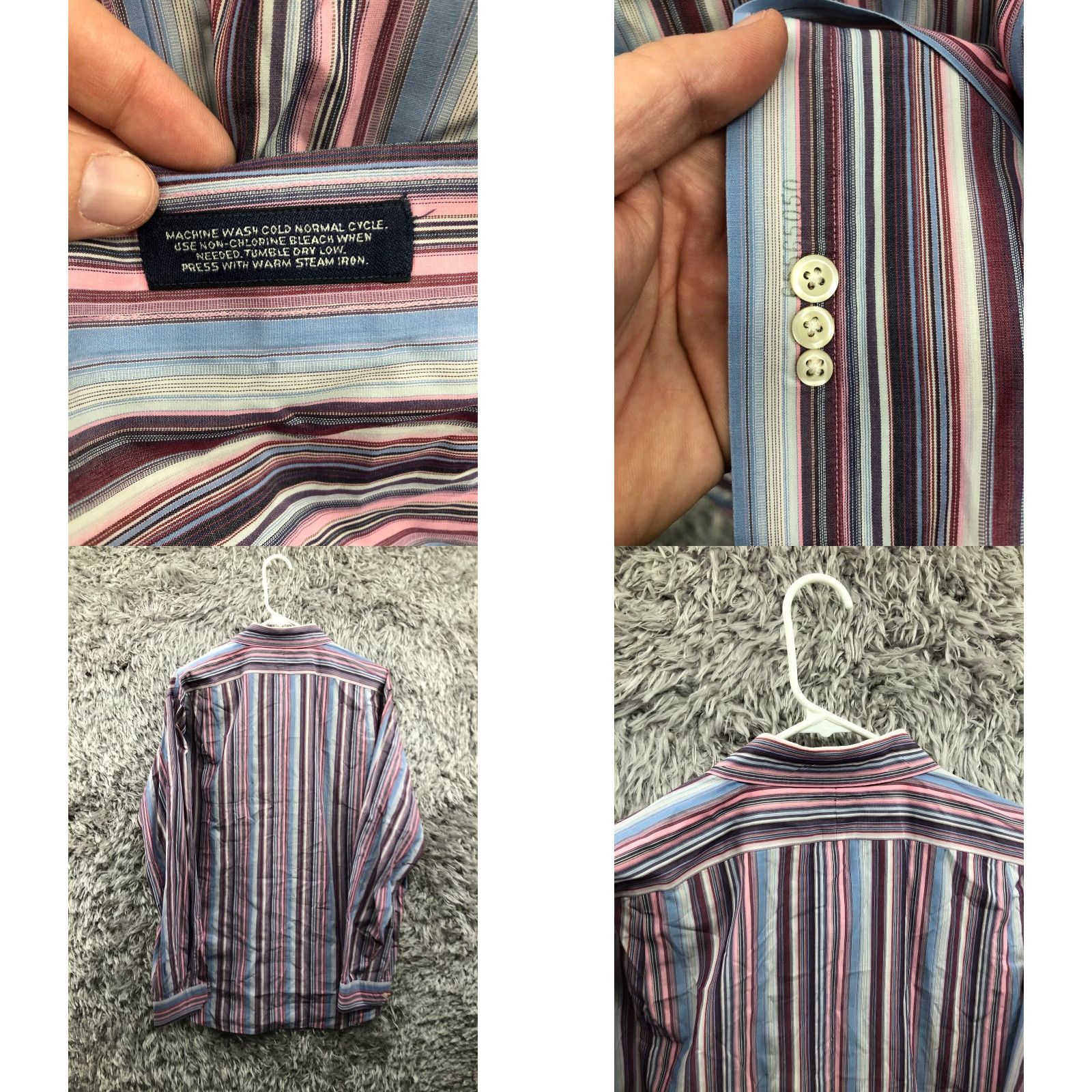 Cremieux Daniel Cremieux Shirt L Mens Multicolor Long Sleeve Button-Down Collar Shirt Size US L / EU 52-54 / 3 - 8 Thumbnail